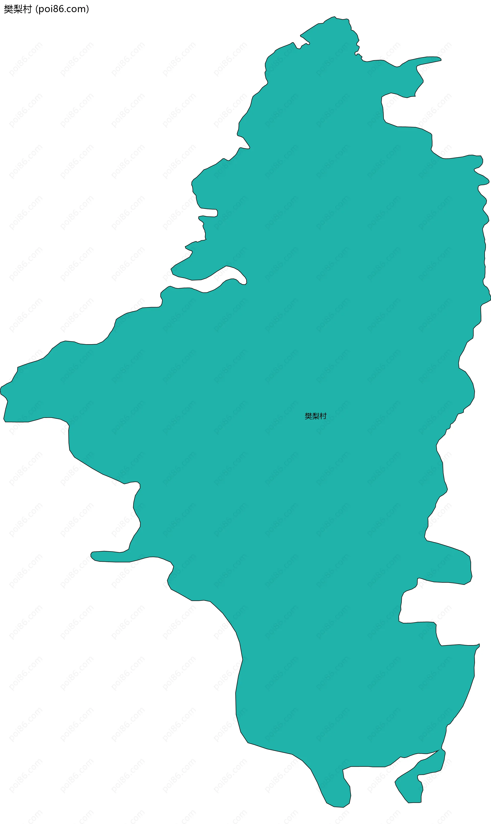 樊梨村边界地图