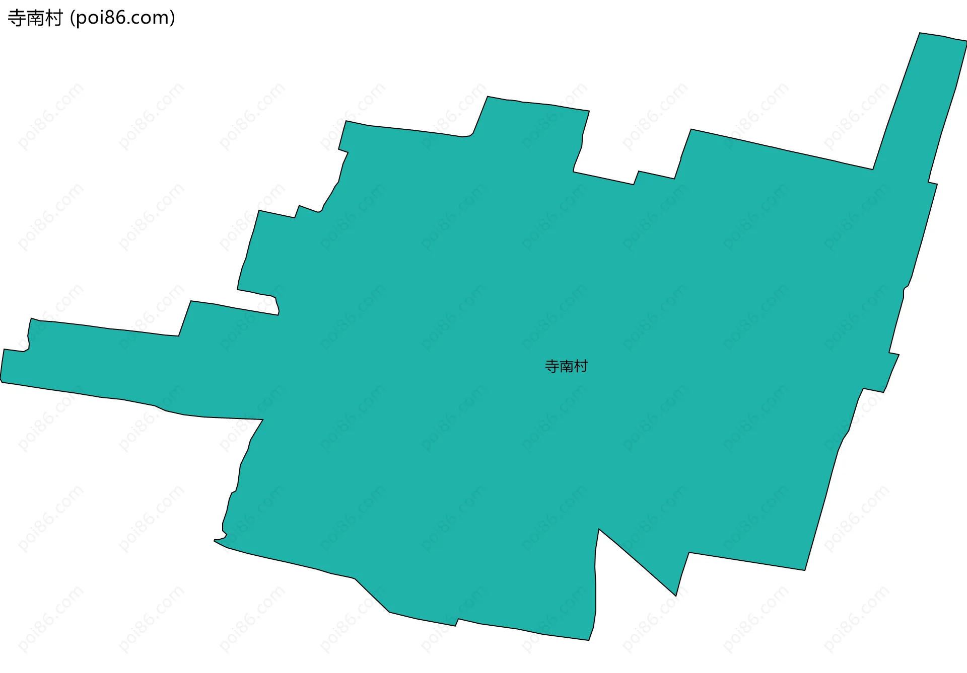 寺南村边界地图