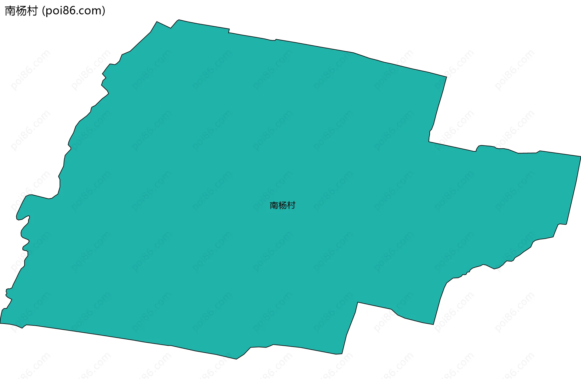 南杨村边界地图