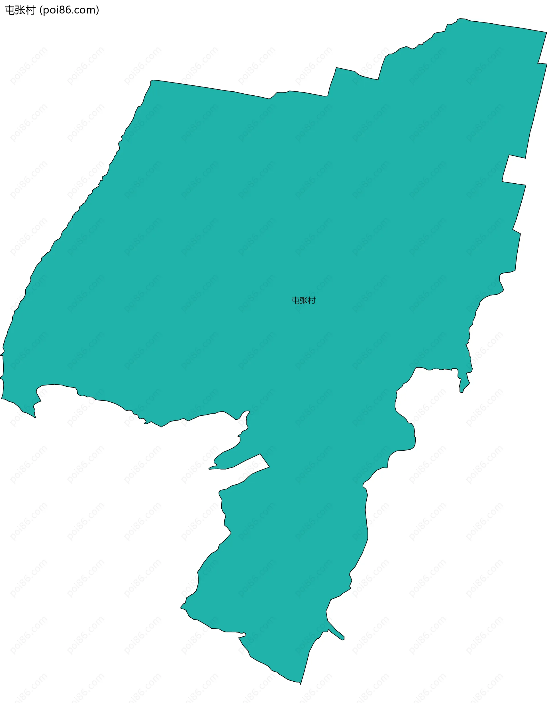 屯张村边界地图