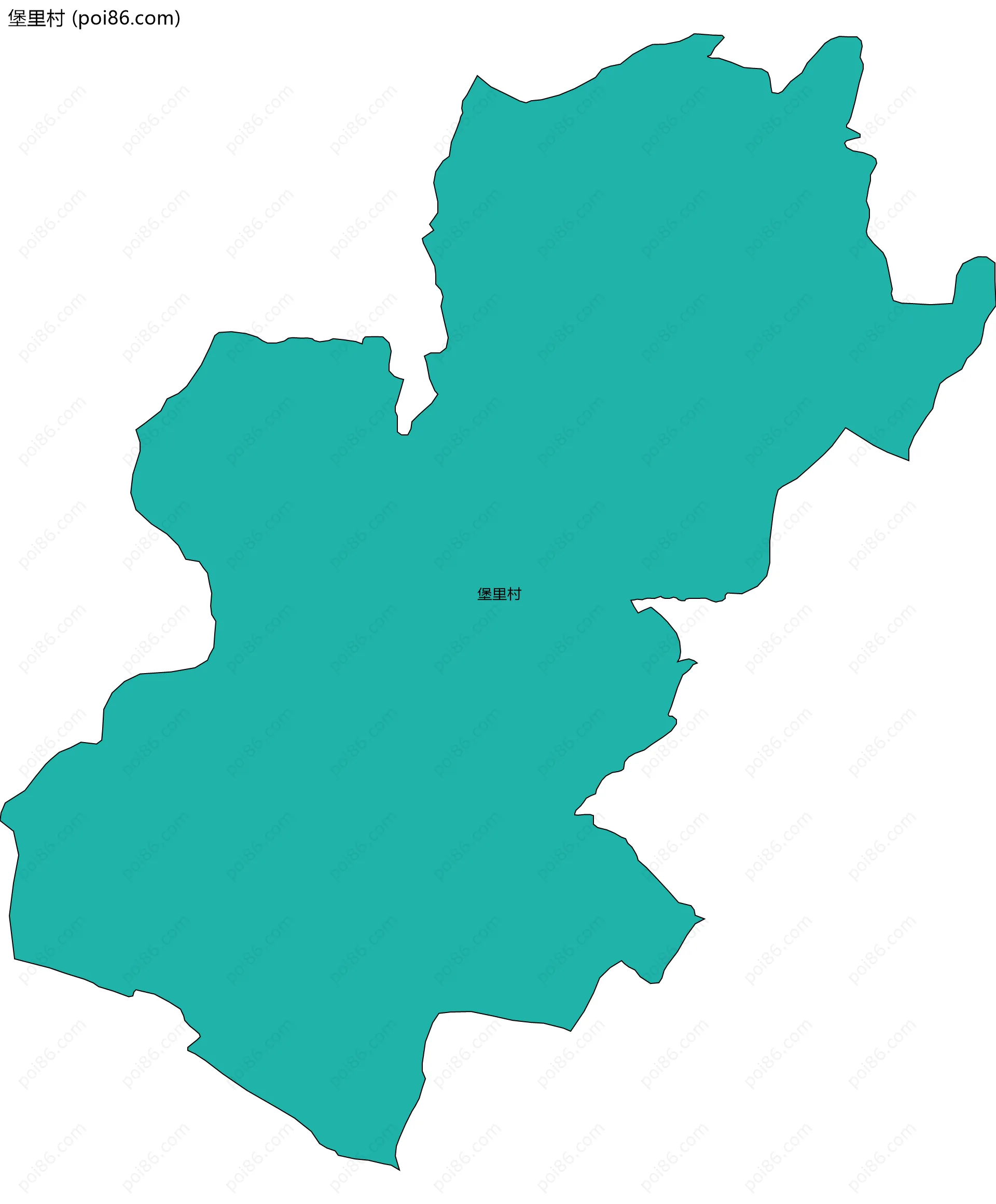 堡里村边界地图