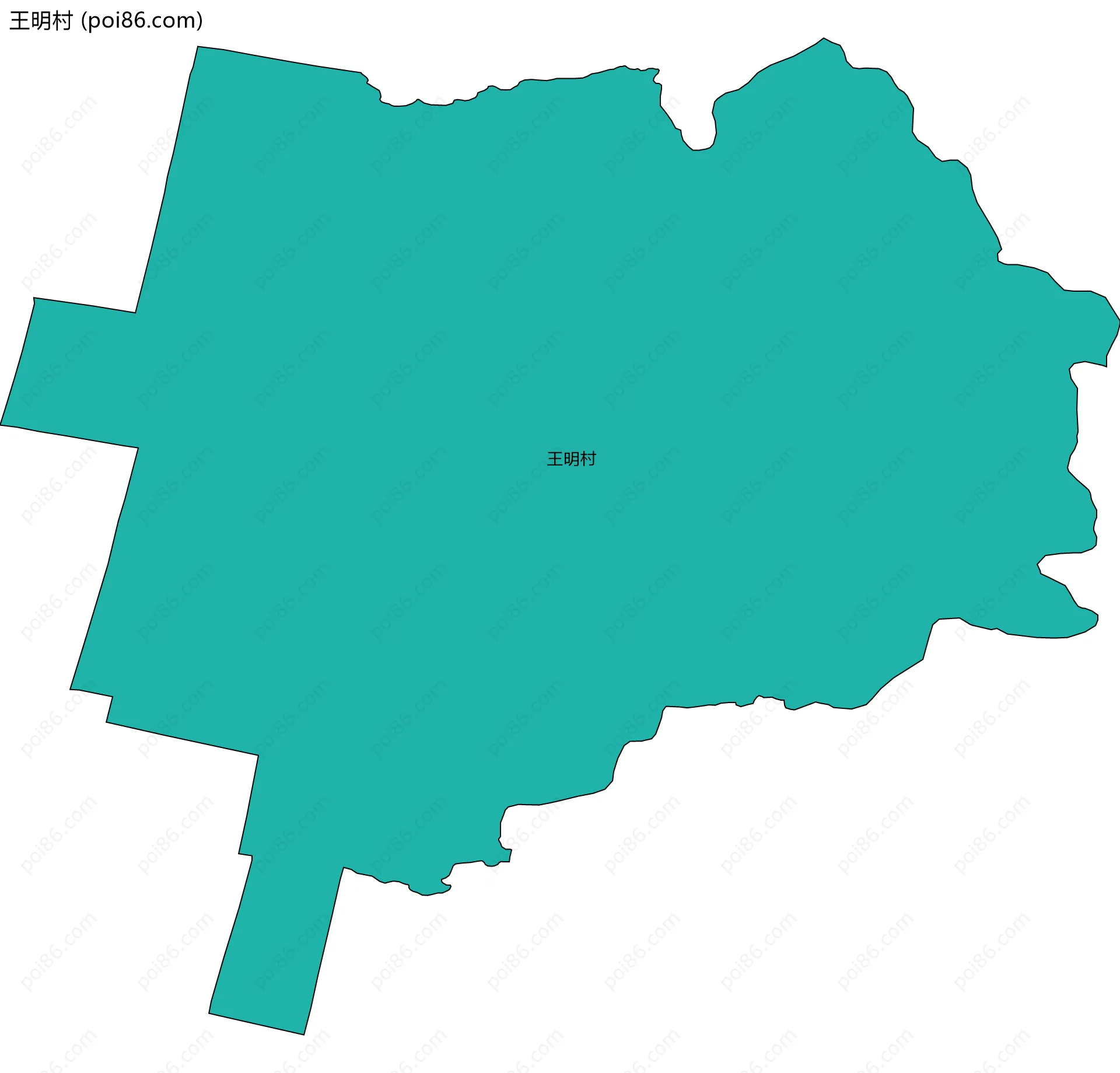 王明村边界地图