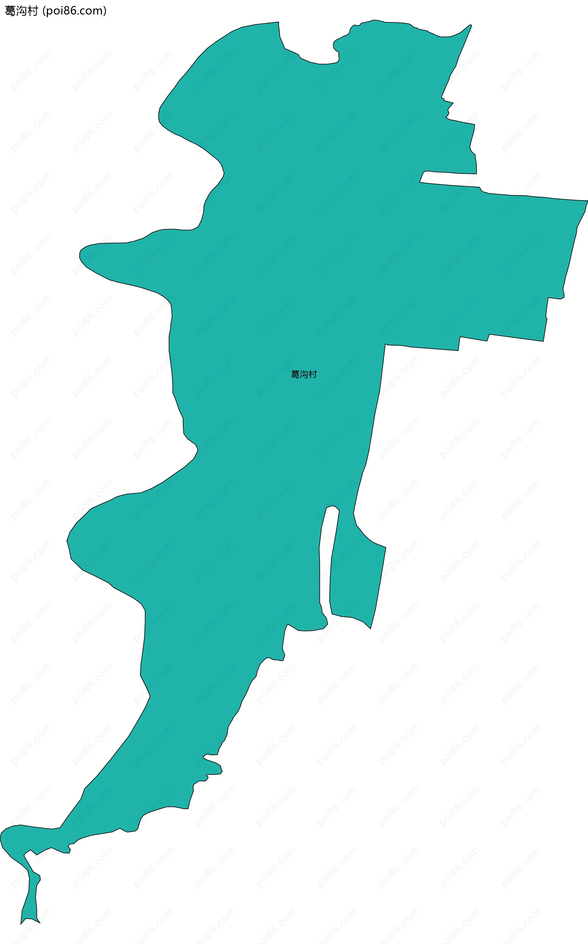 葛沟村边界地图