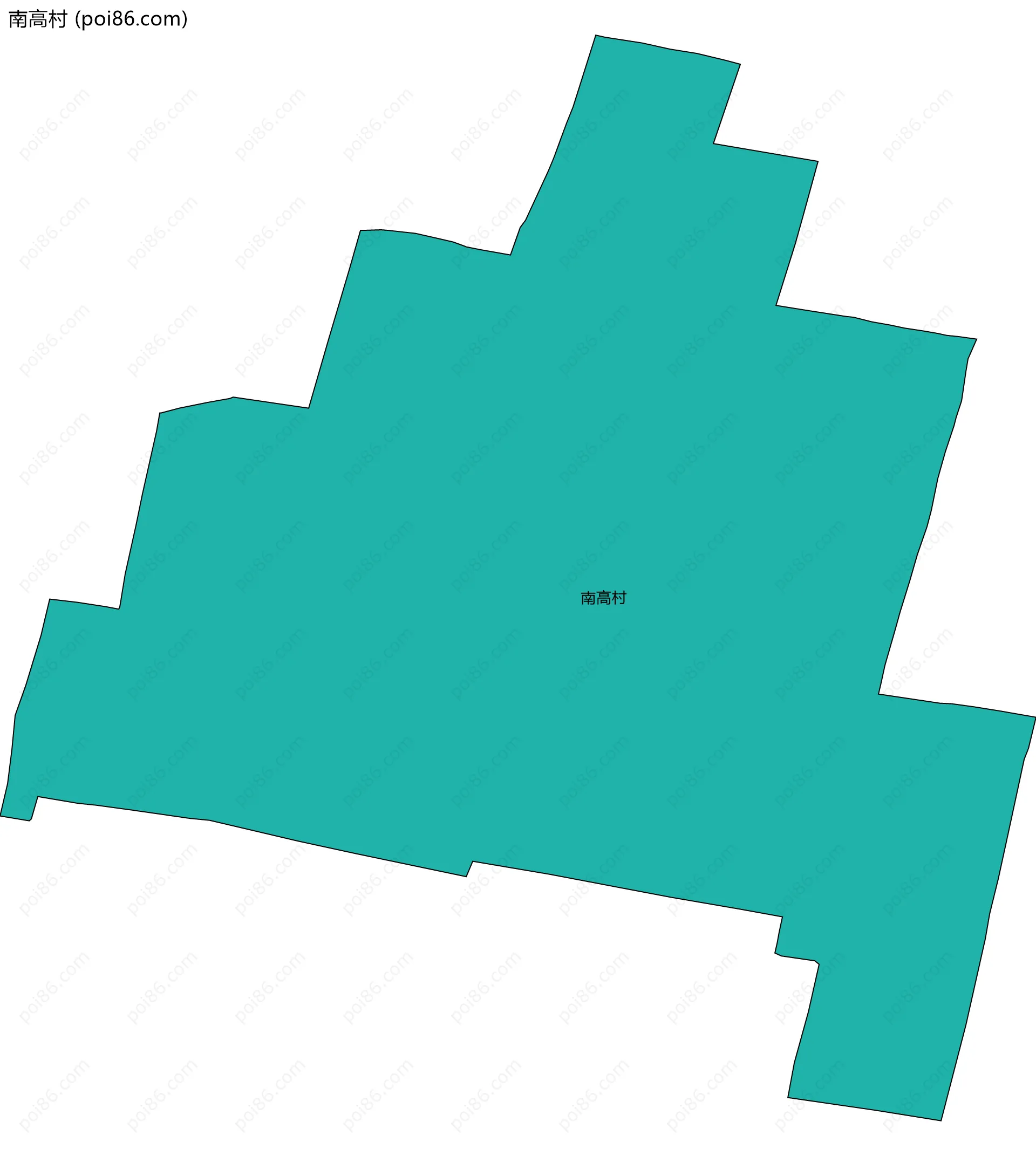 南高村边界地图