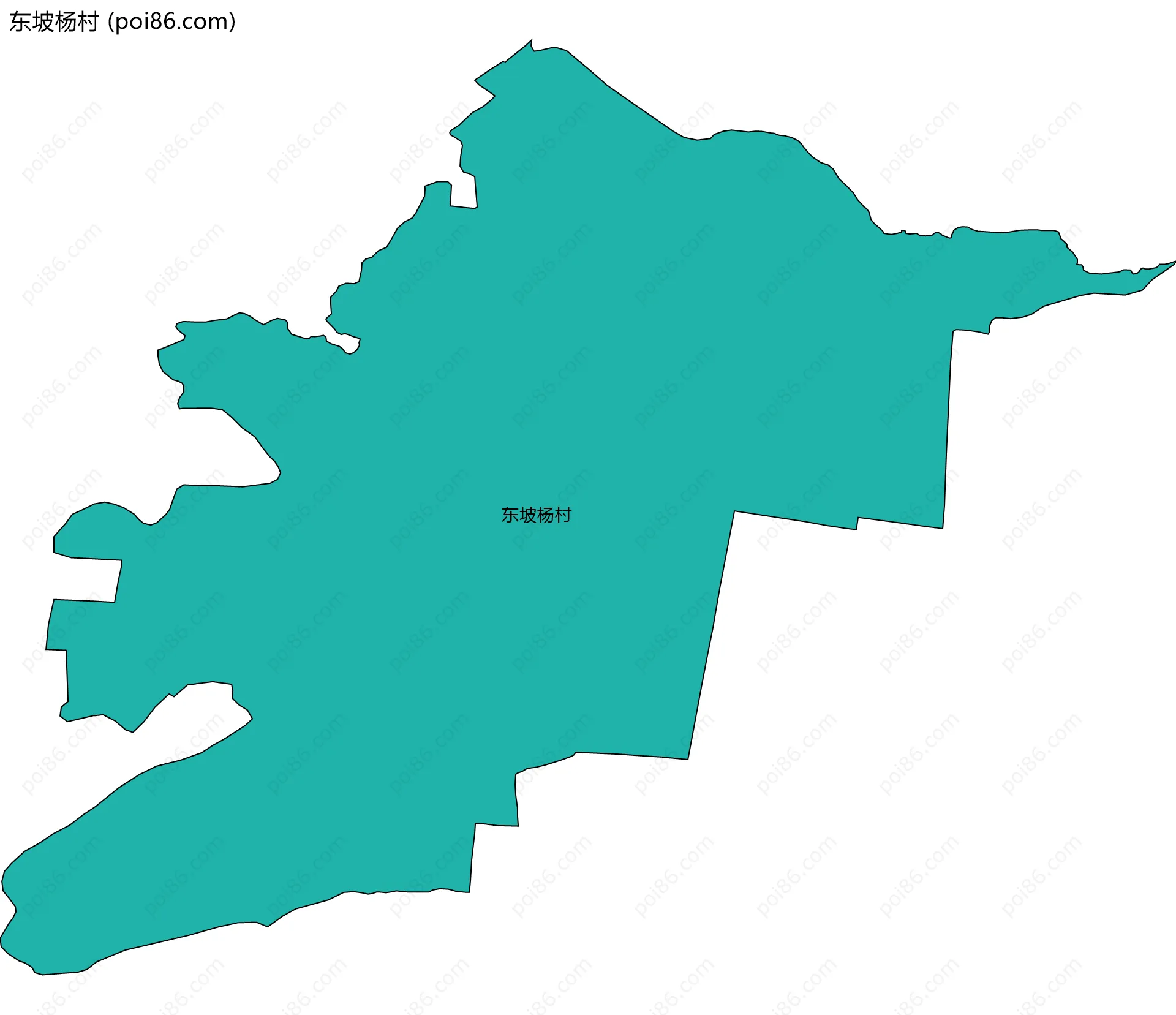 东坡杨村边界地图