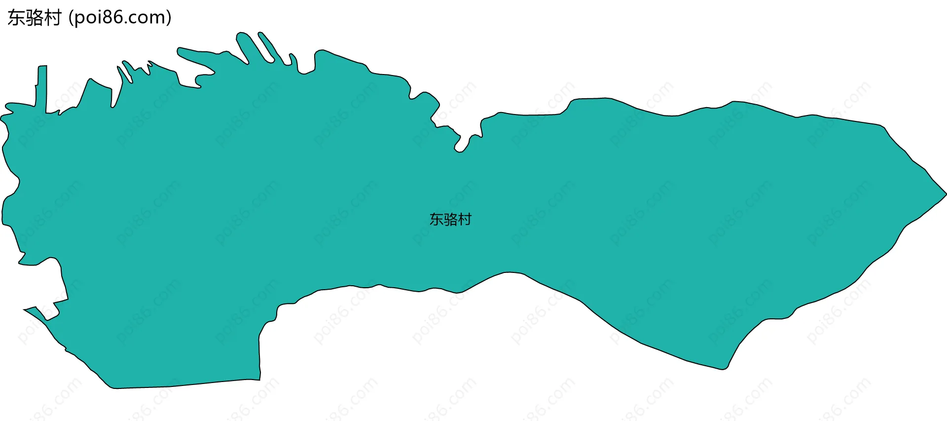 东骆村边界地图