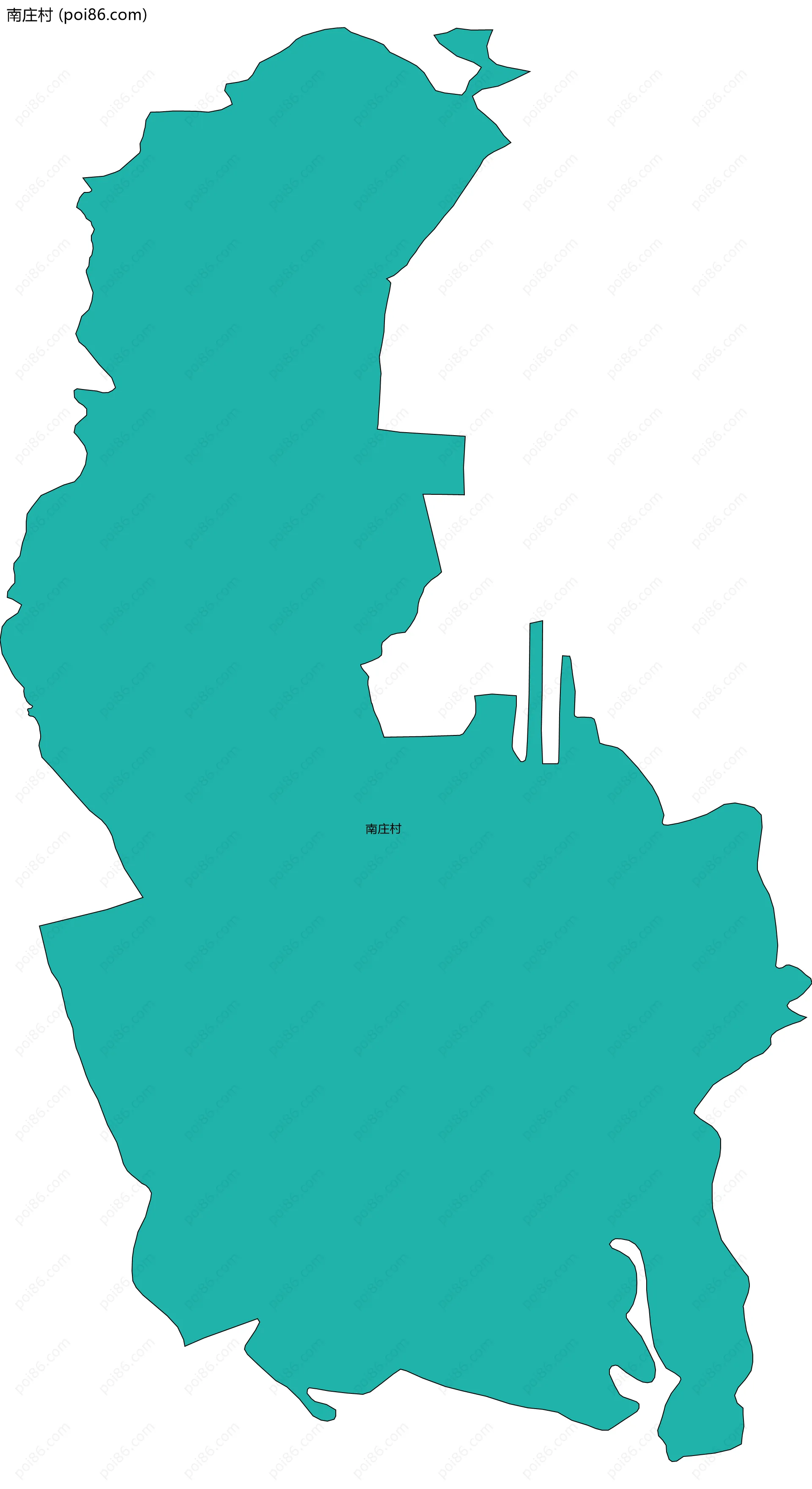 南庄村边界地图