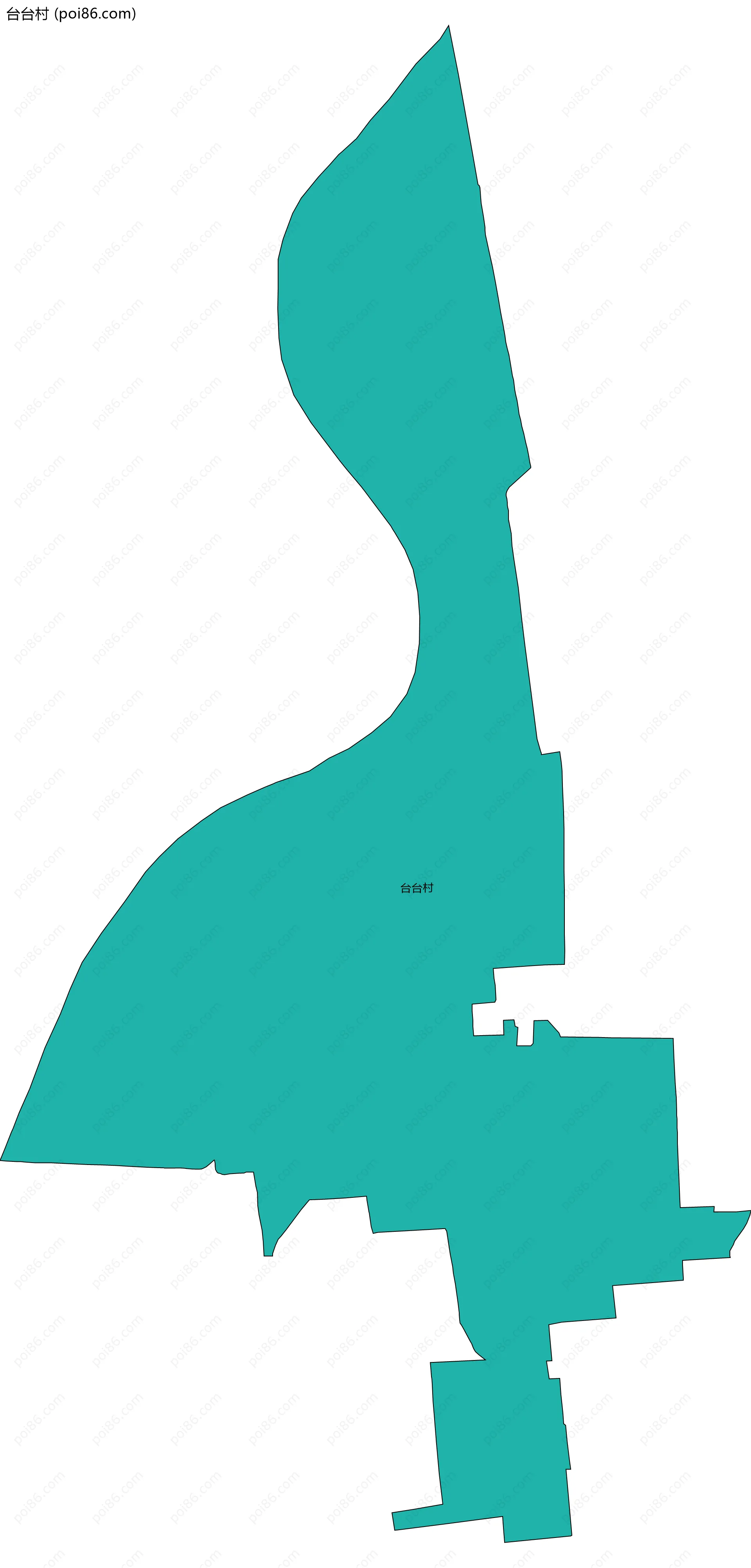 台台村边界地图