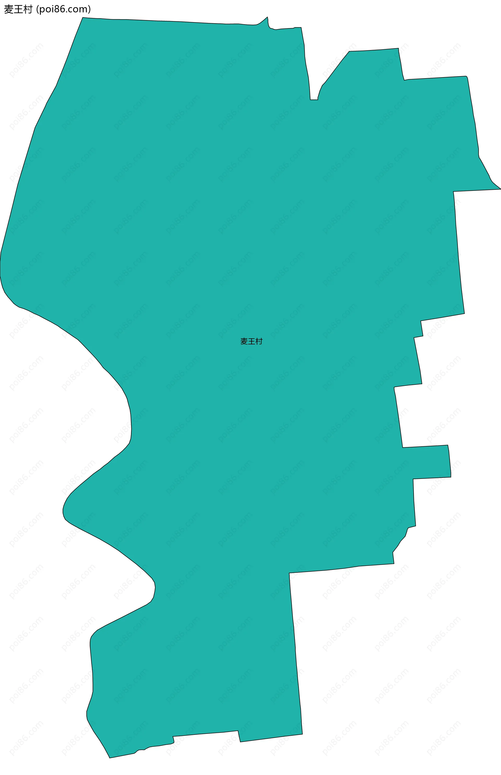 麦王村边界地图