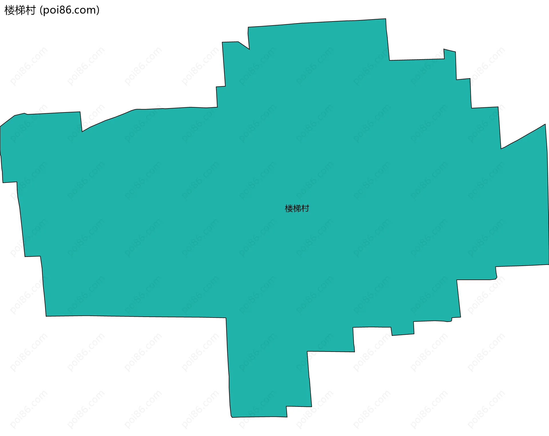 楼梯村边界地图