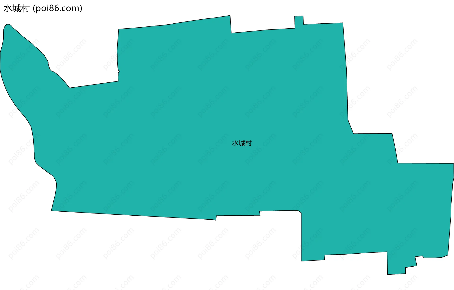 水城村边界地图