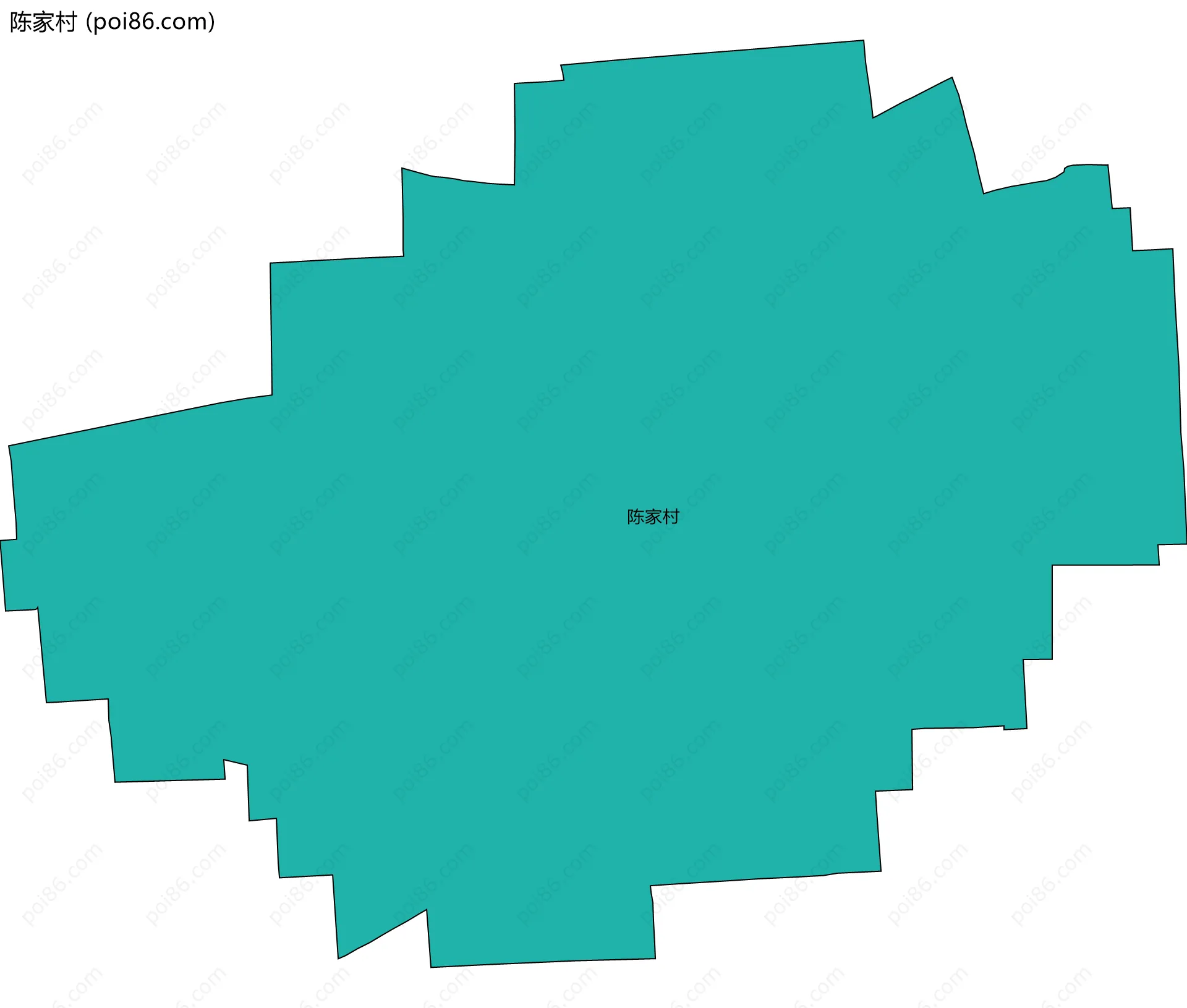 陈家村边界地图