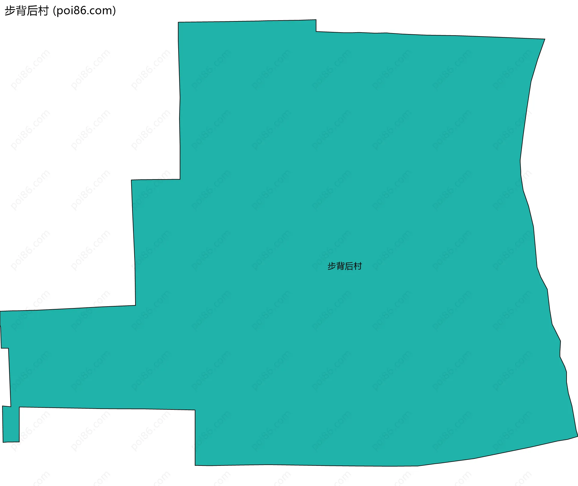 步背后村边界地图