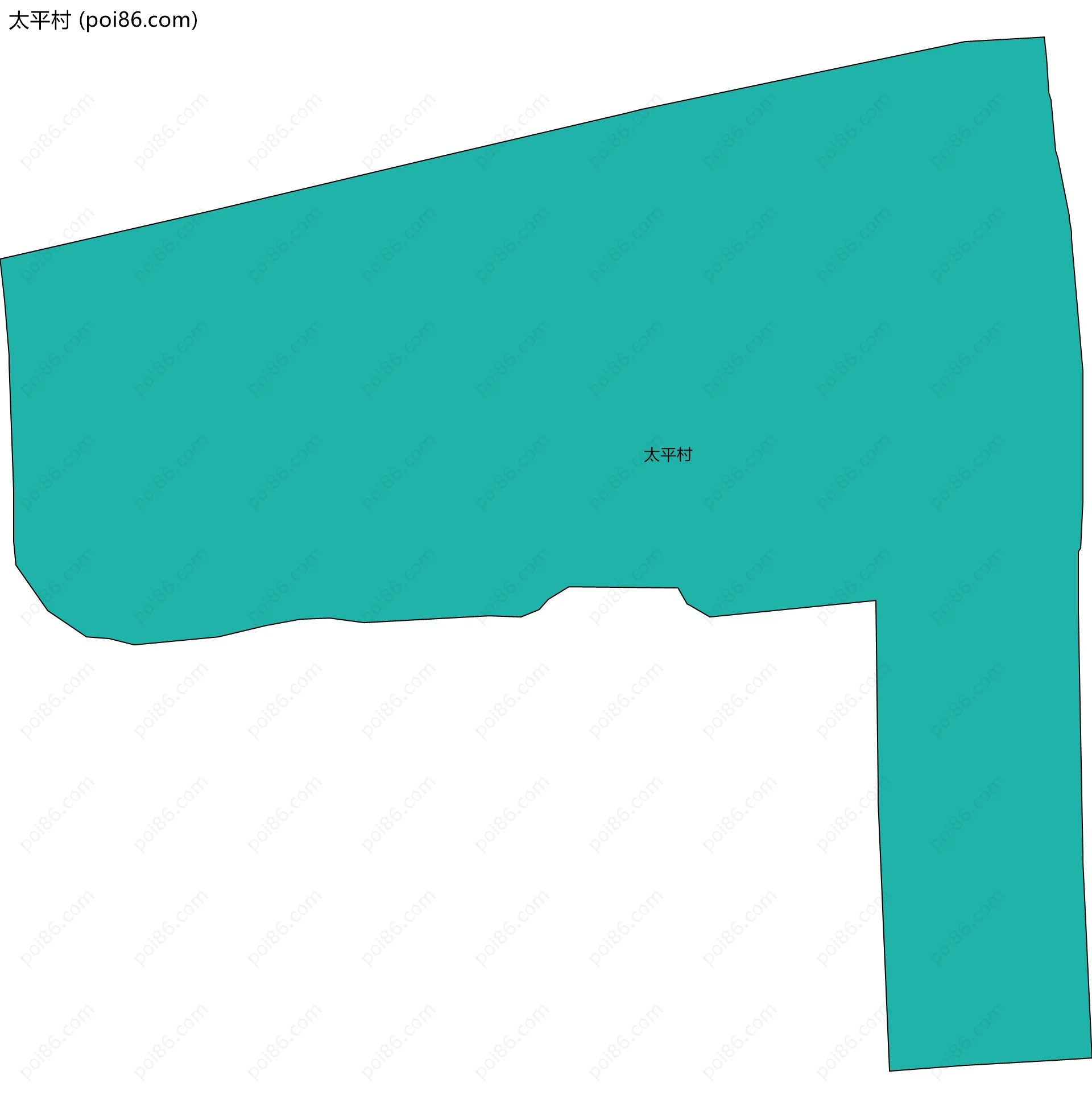 太平村边界地图