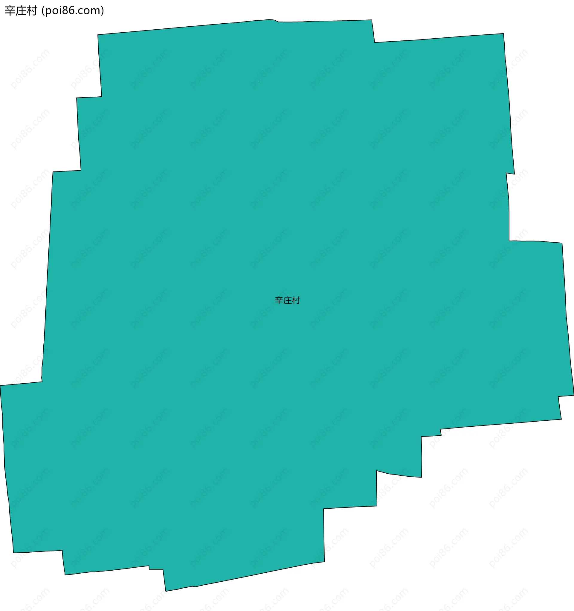 辛庄村边界地图