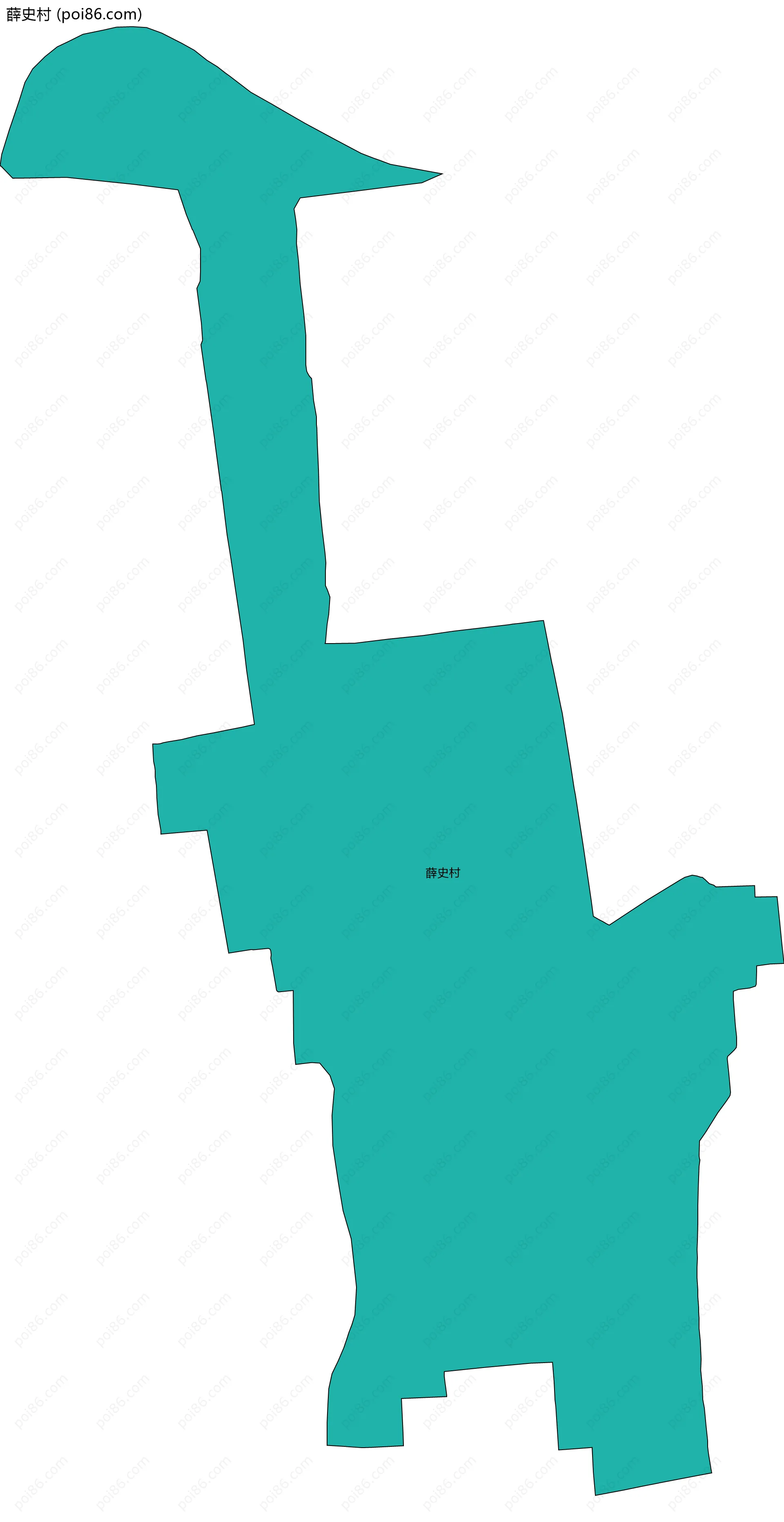 薛史村边界地图