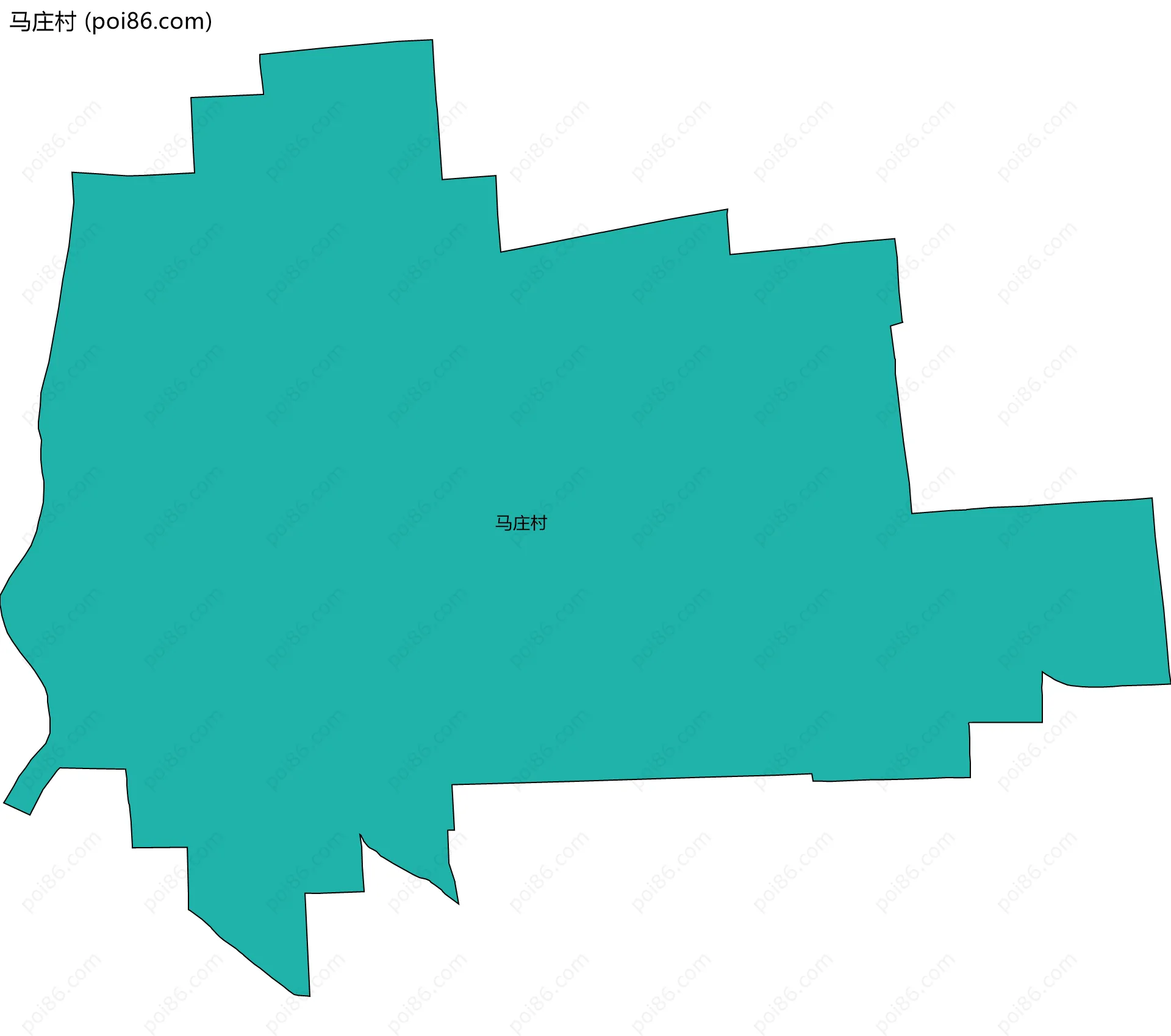 马庄村边界地图