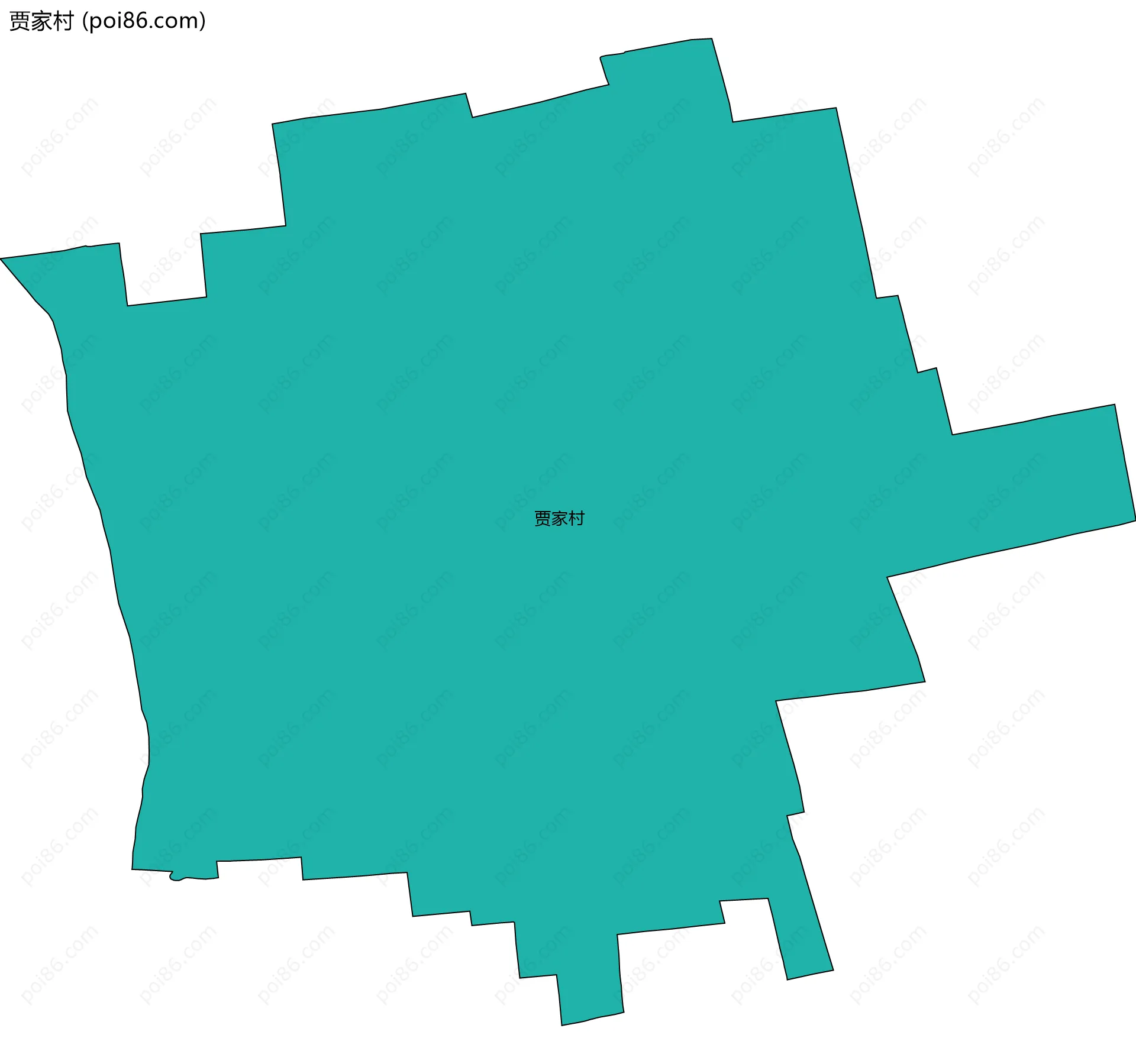 贾家村边界地图