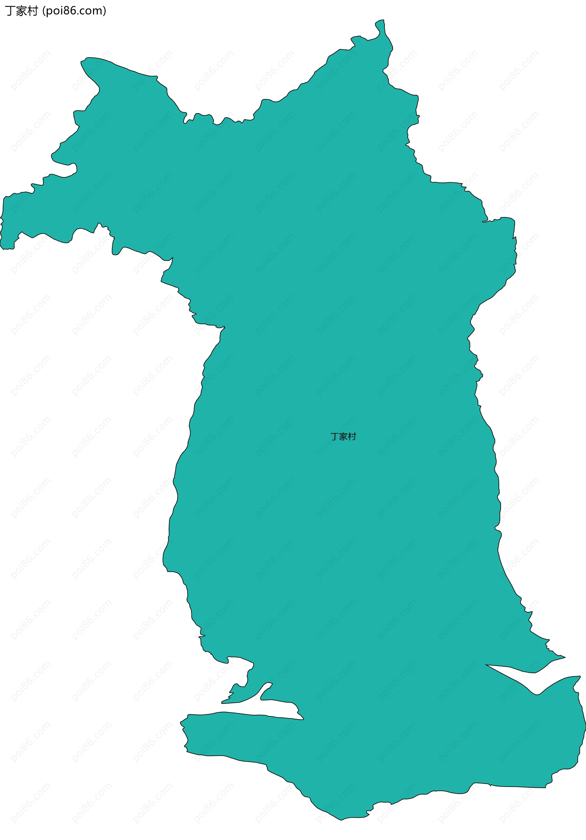 丁家村边界地图