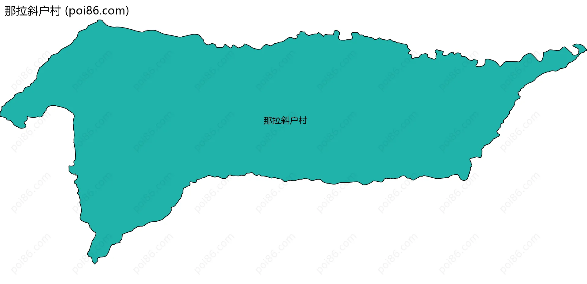 那拉斜户村边界地图