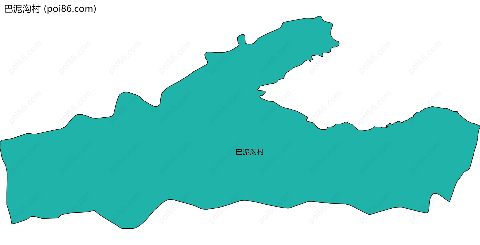 巴泥沟村边界地图