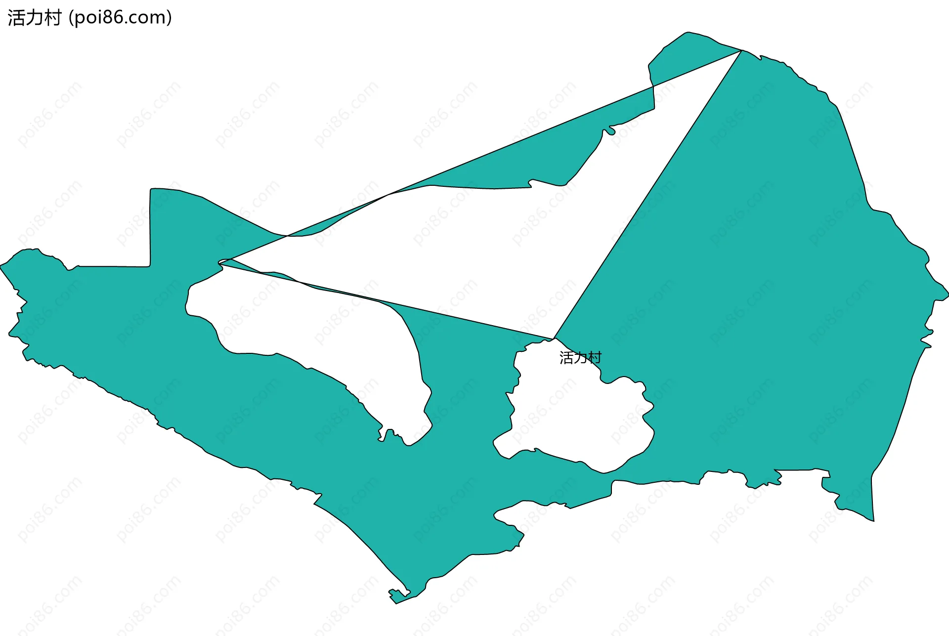 活力村边界地图