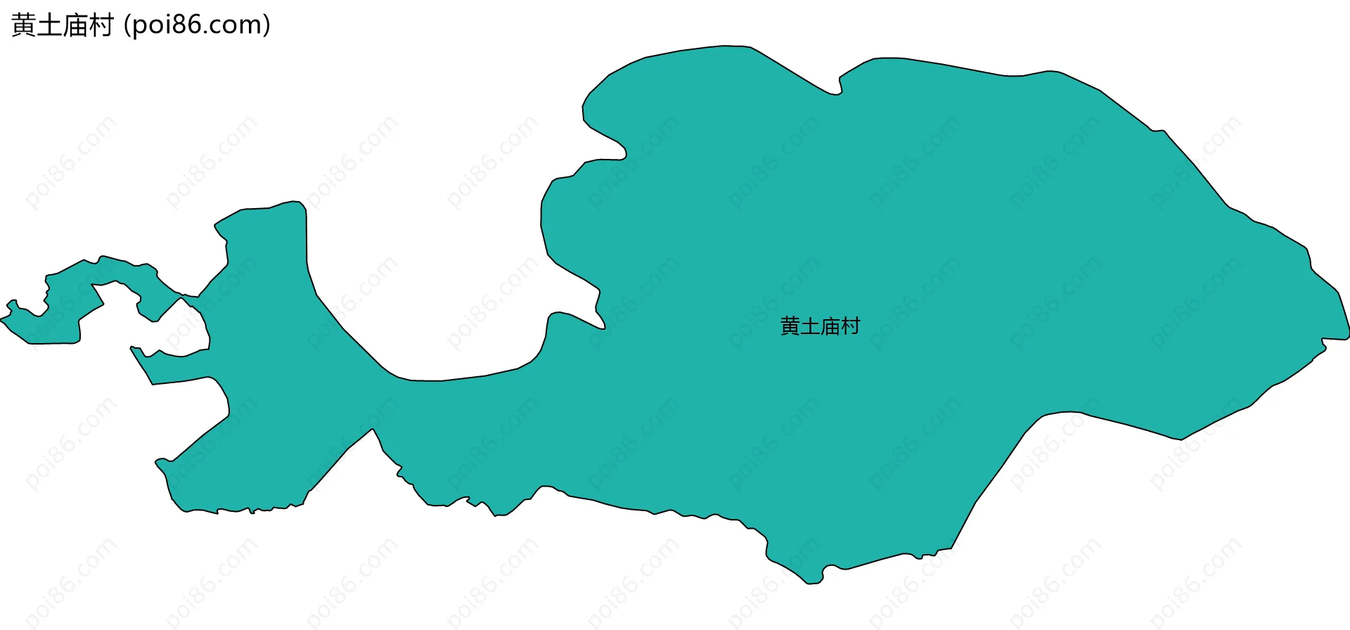 黄土庙村边界地图