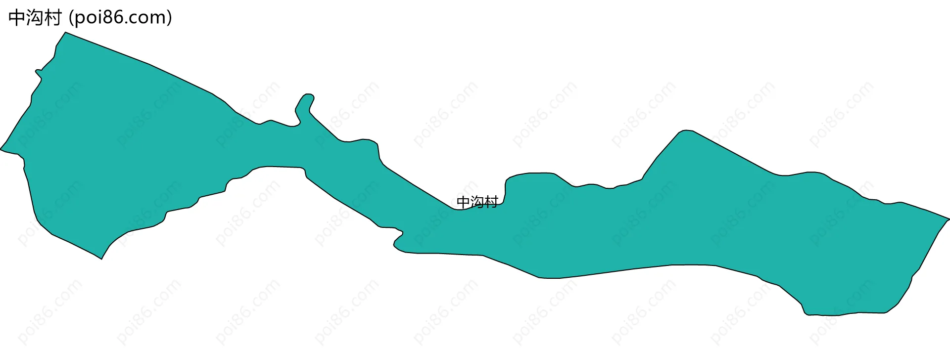 中沟村边界地图