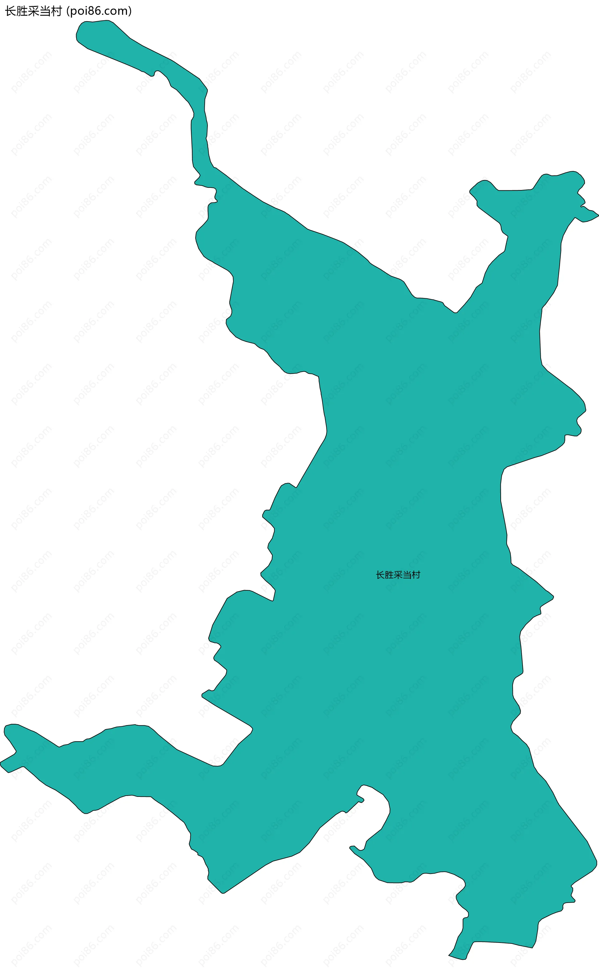 长胜采当村边界地图