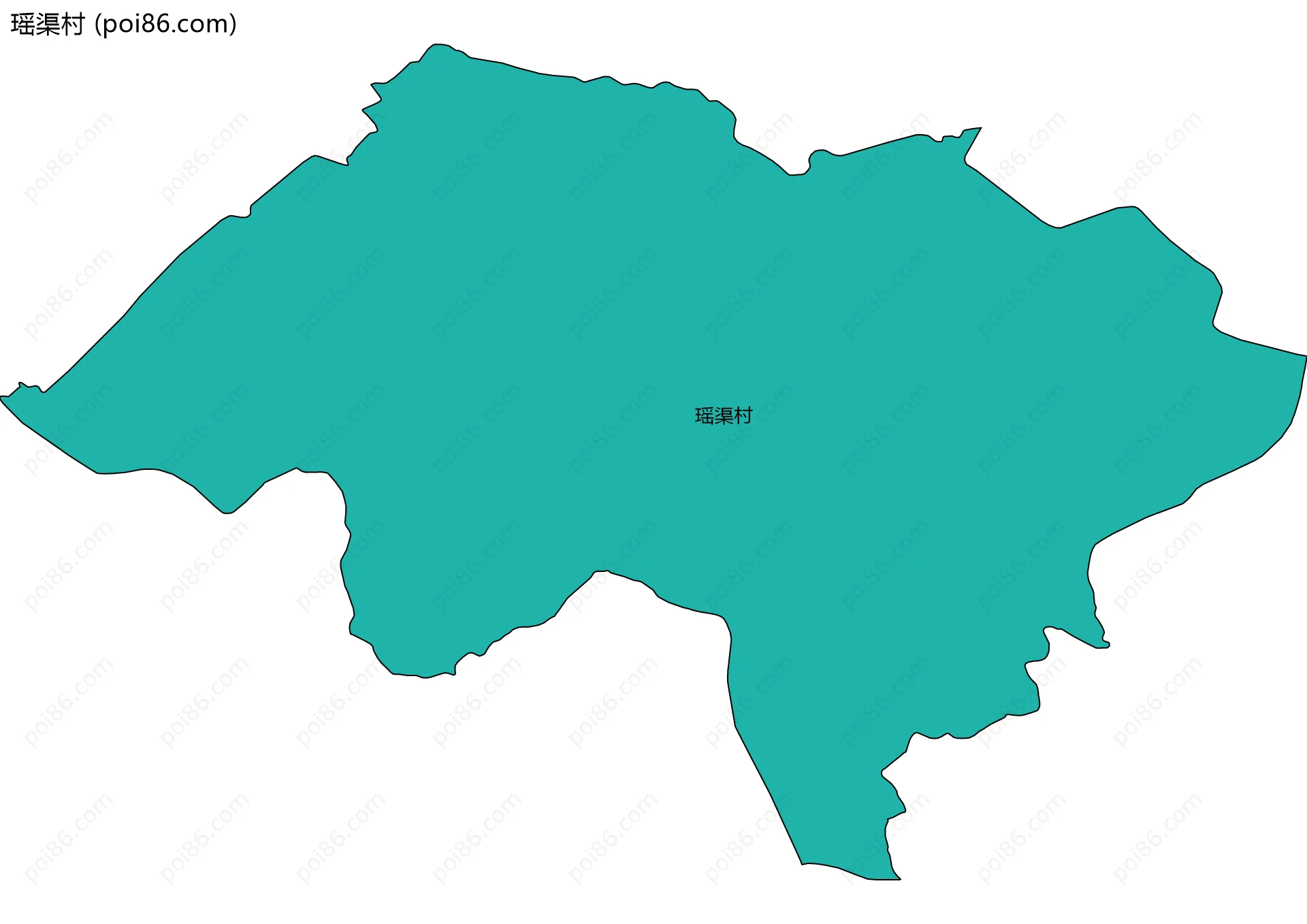 瑶渠村边界地图