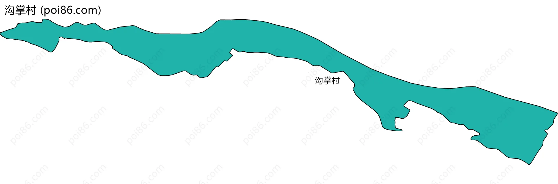 沟掌村边界地图