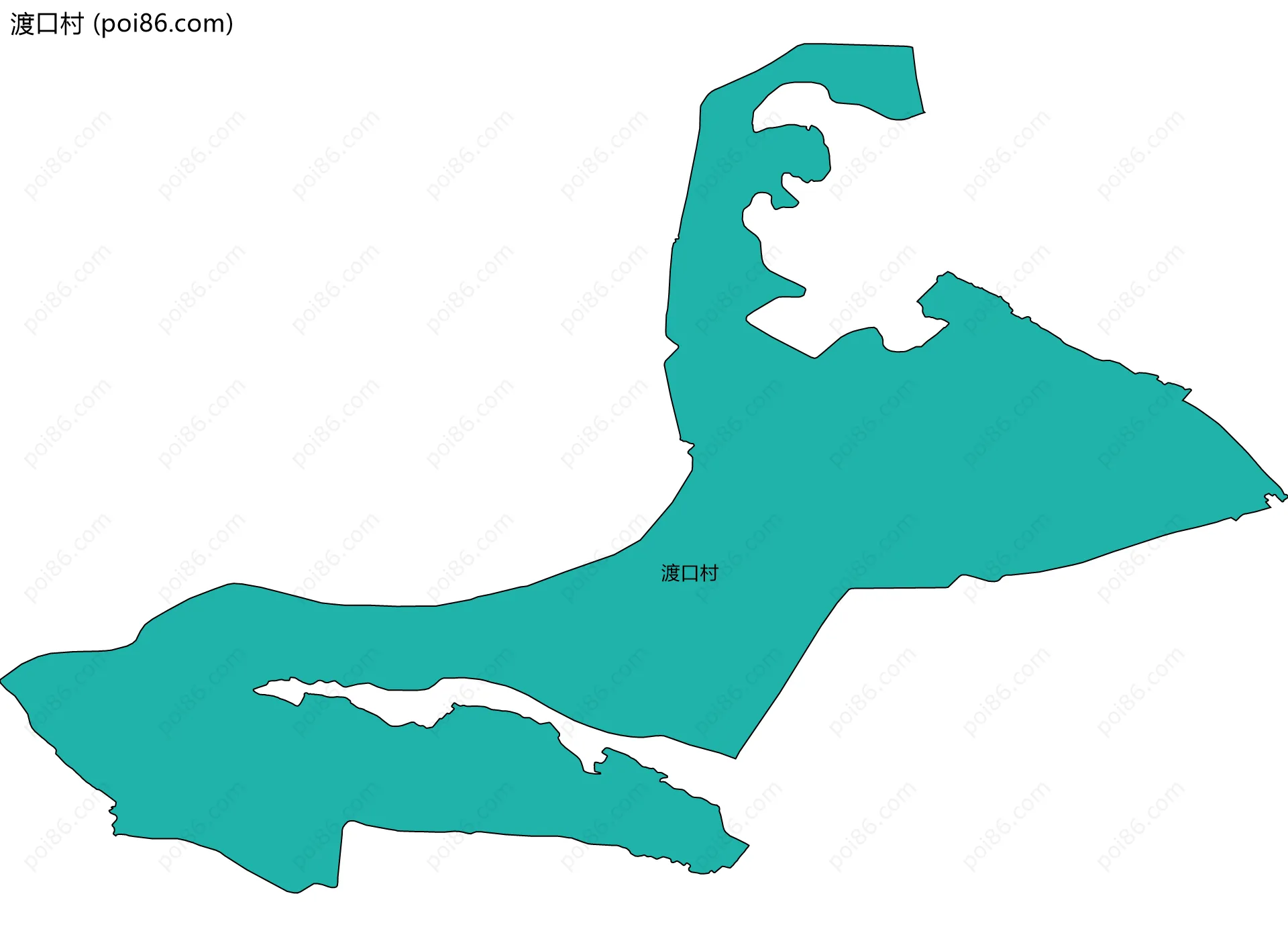 渡口村边界地图