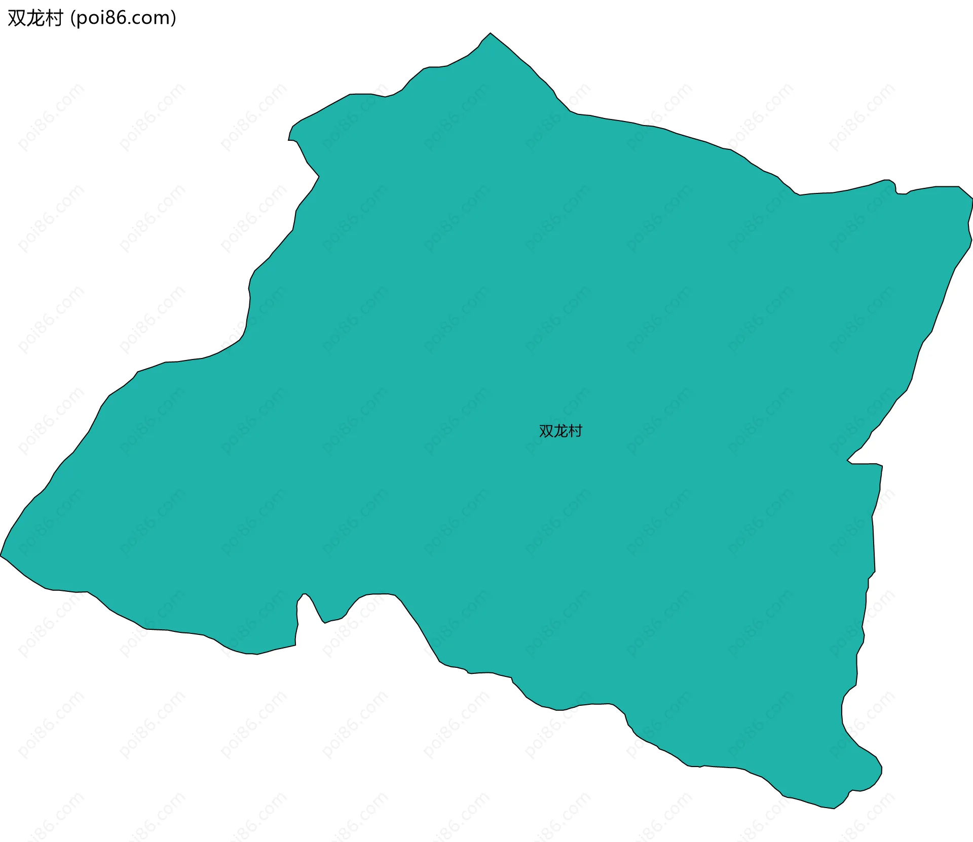 双龙村边界地图