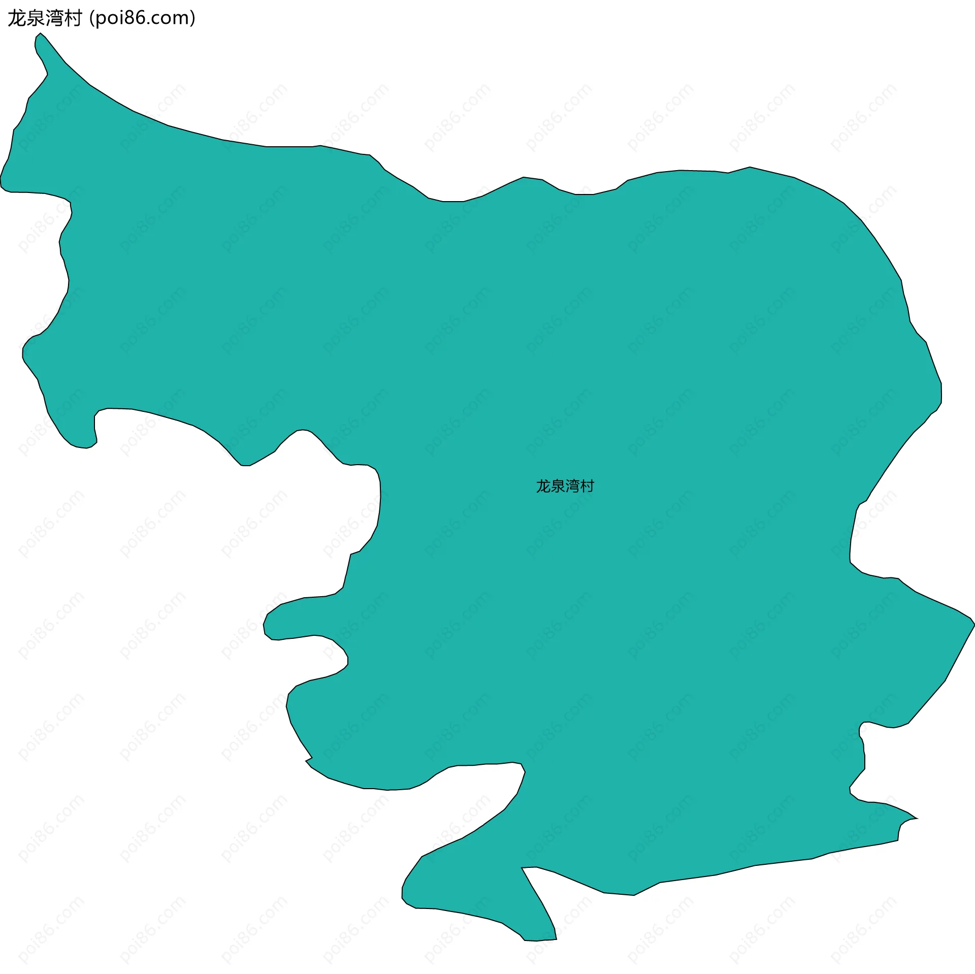 龙泉湾村边界地图