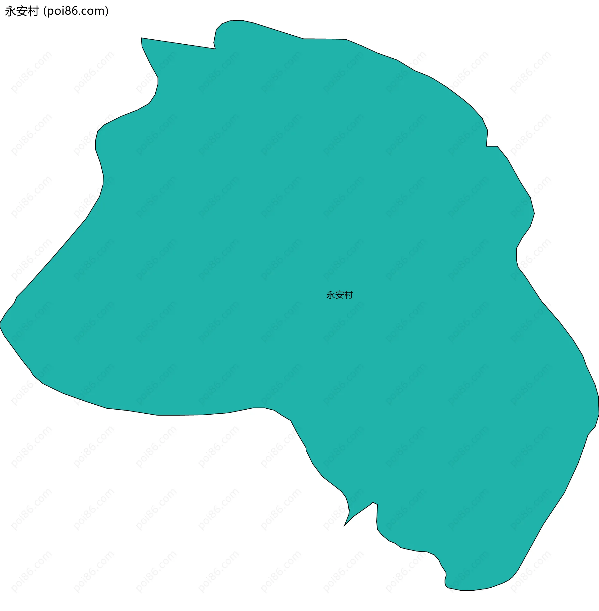 永安村边界地图