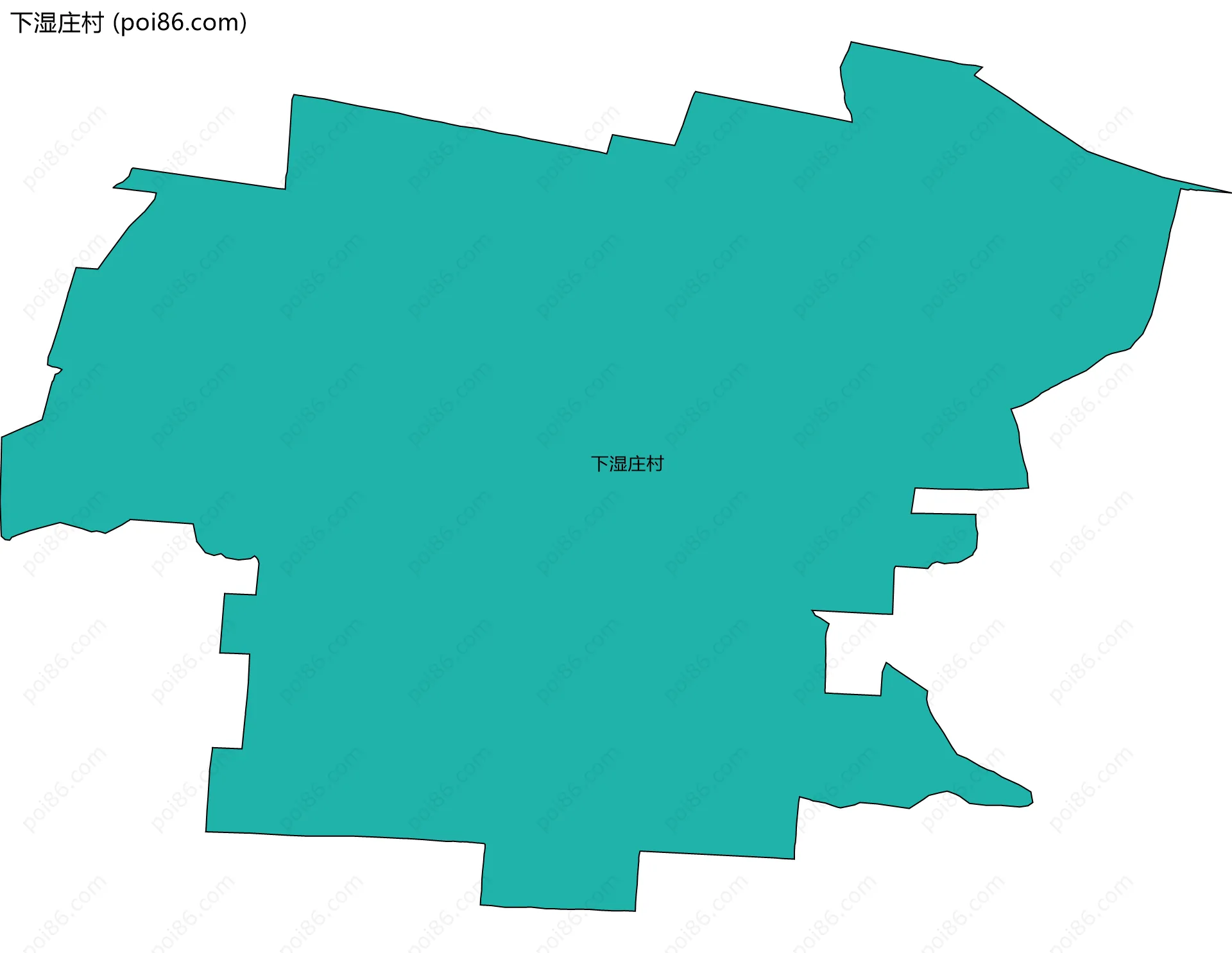 下湿庄村边界地图
