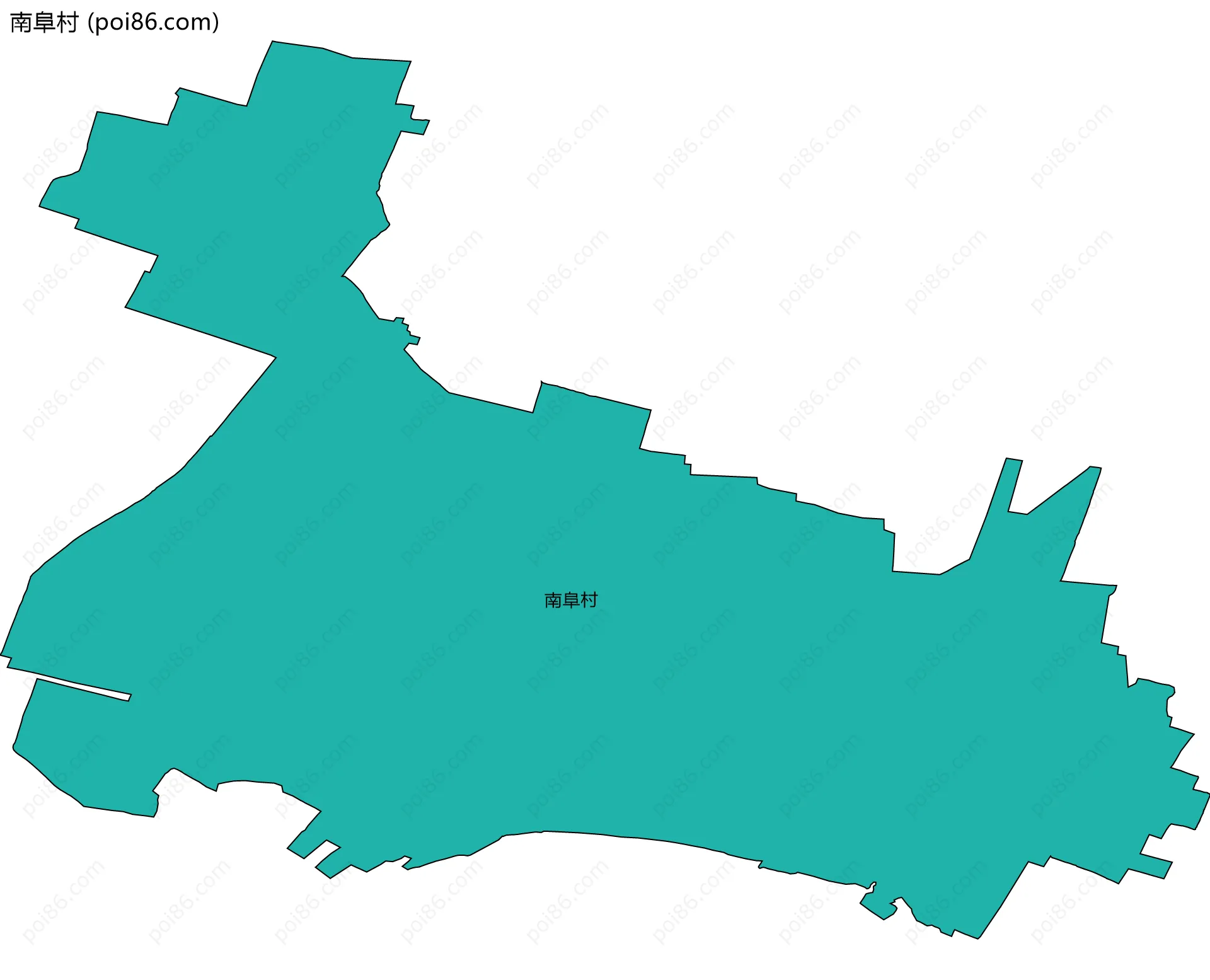 南阜村边界地图