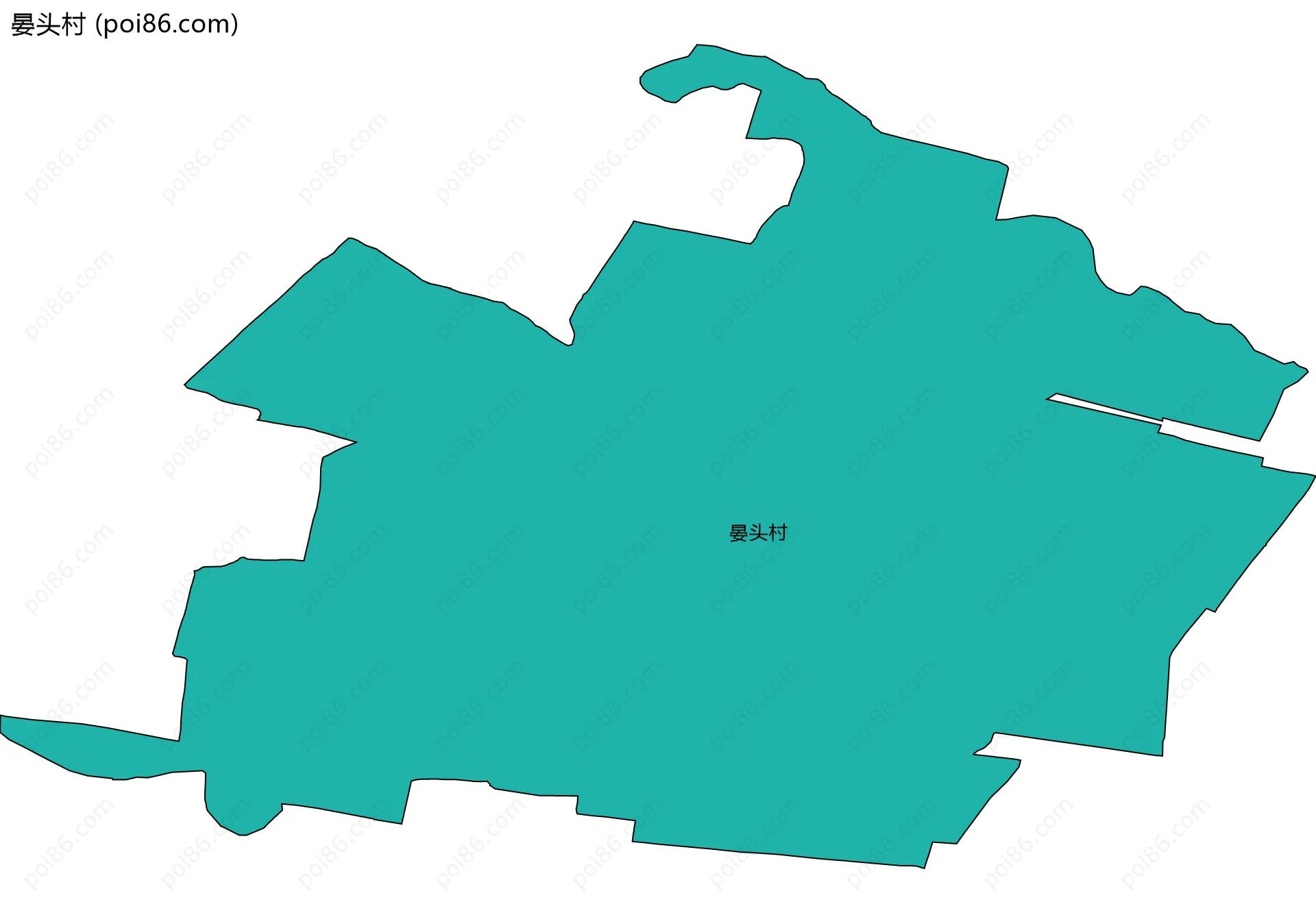 晏头村边界地图