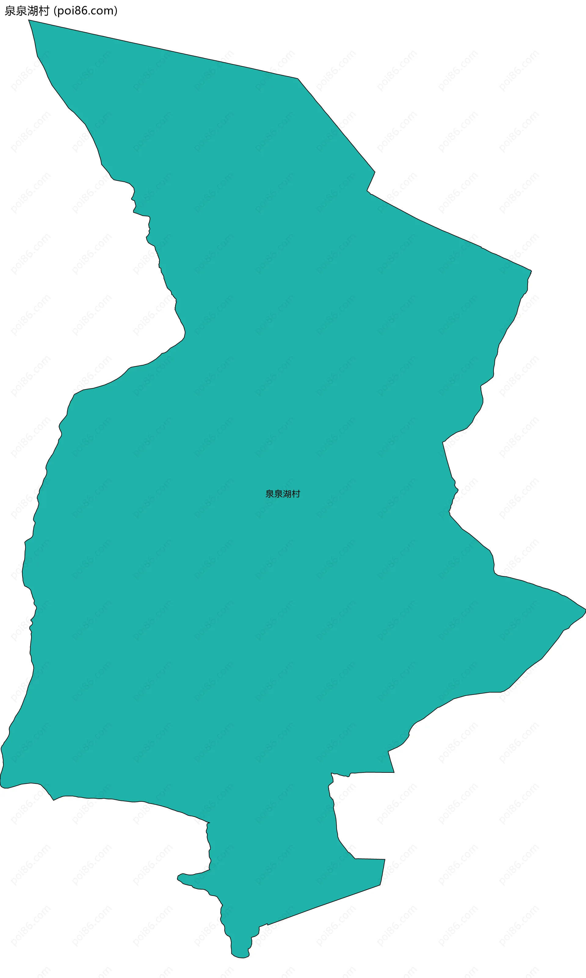 泉泉湖村边界地图