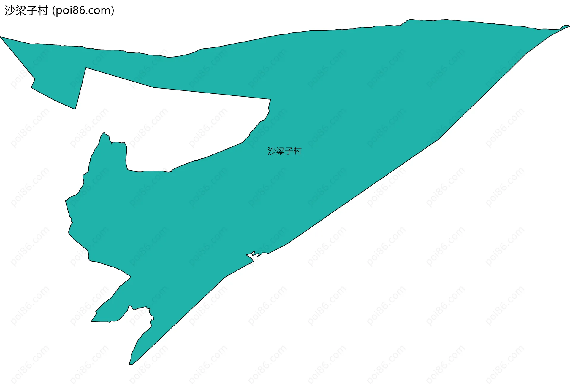 沙梁子村边界地图