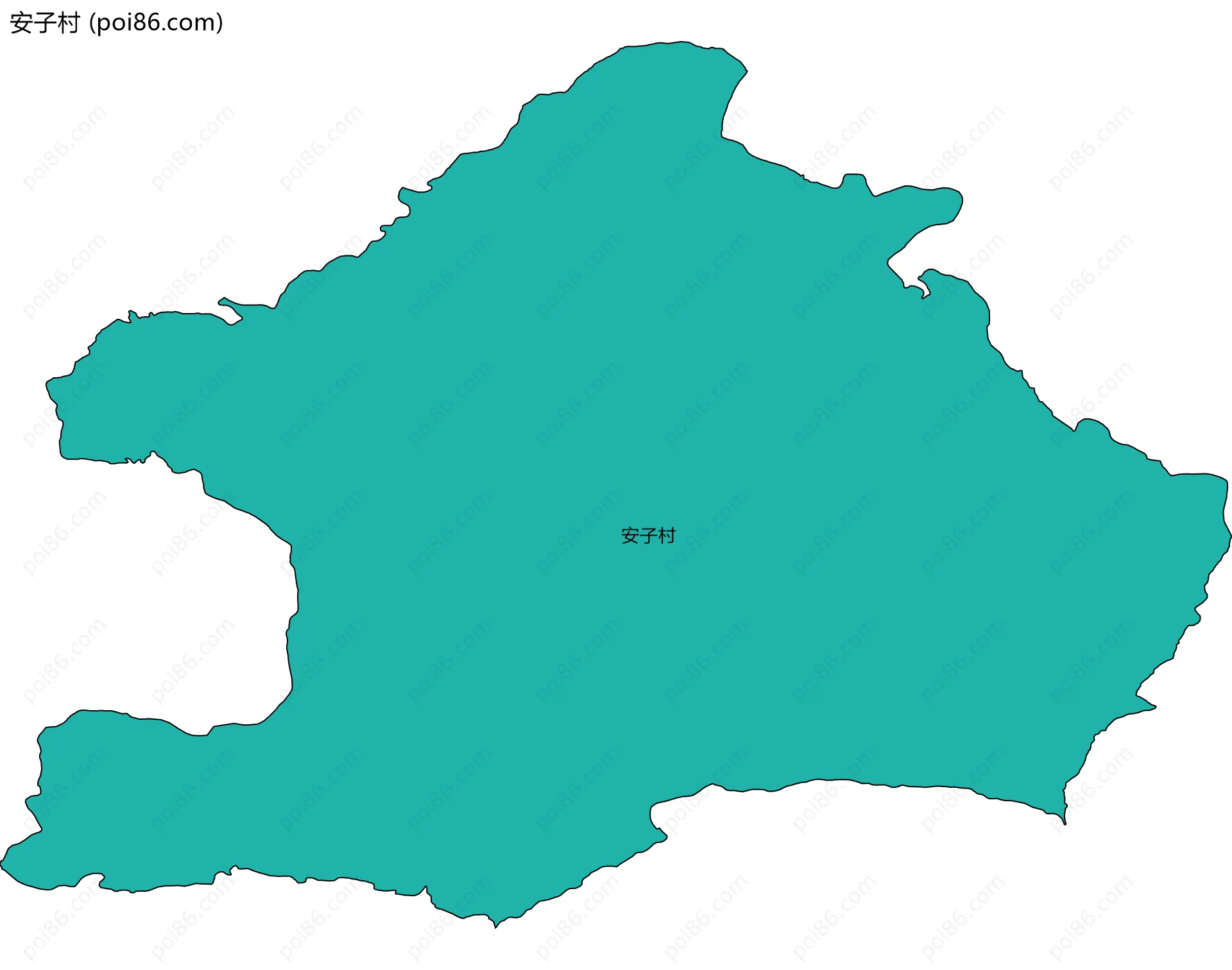 安子村边界地图