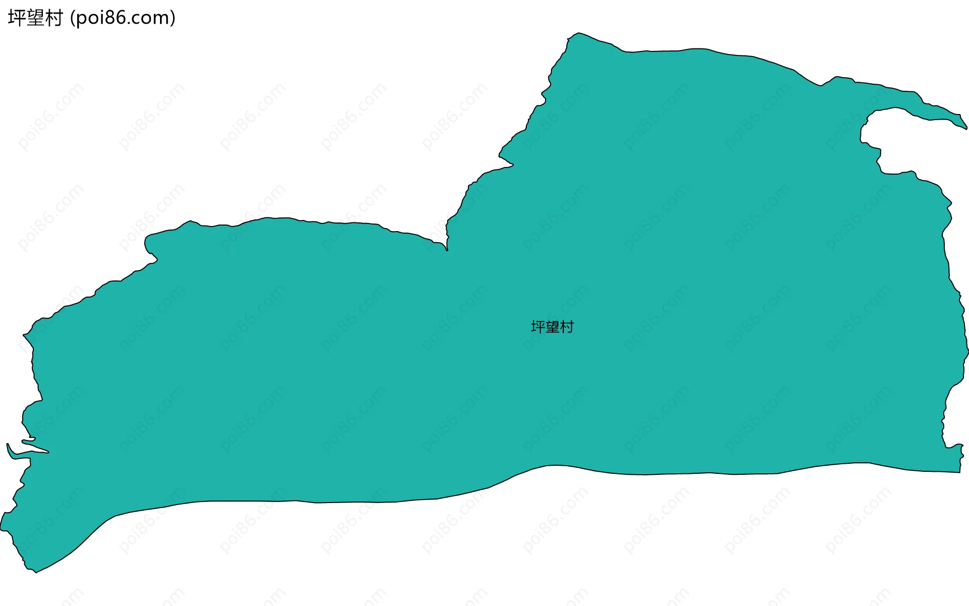 坪望村边界地图