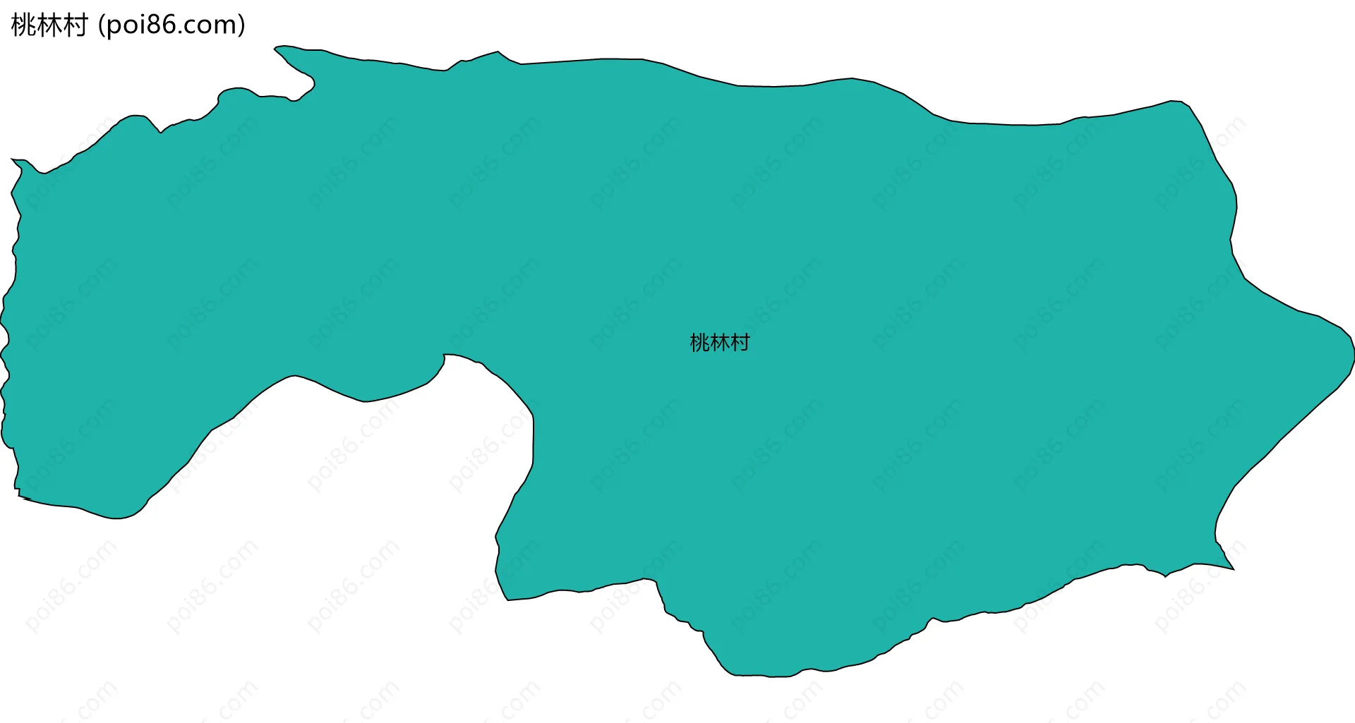 桃林村边界地图