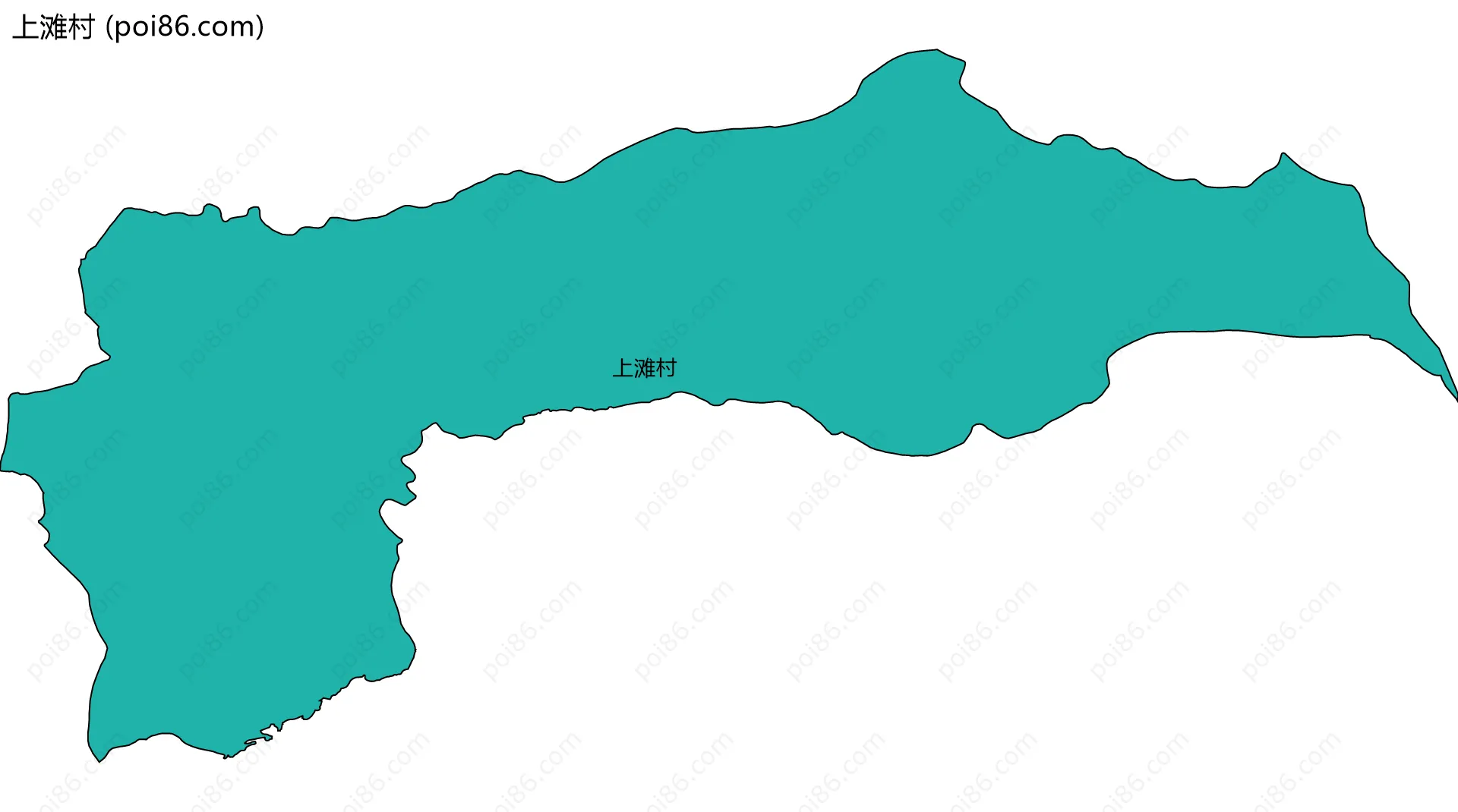 上滩村边界地图