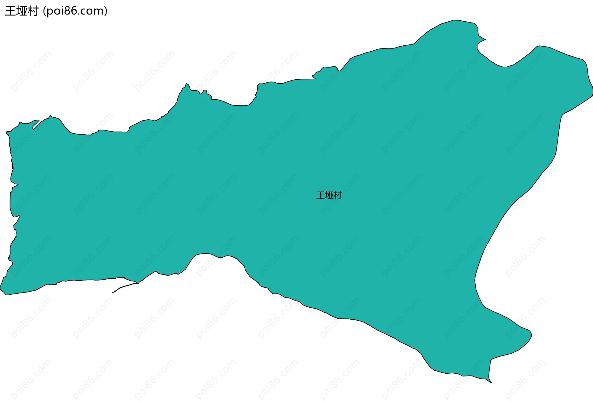 王垭村边界地图