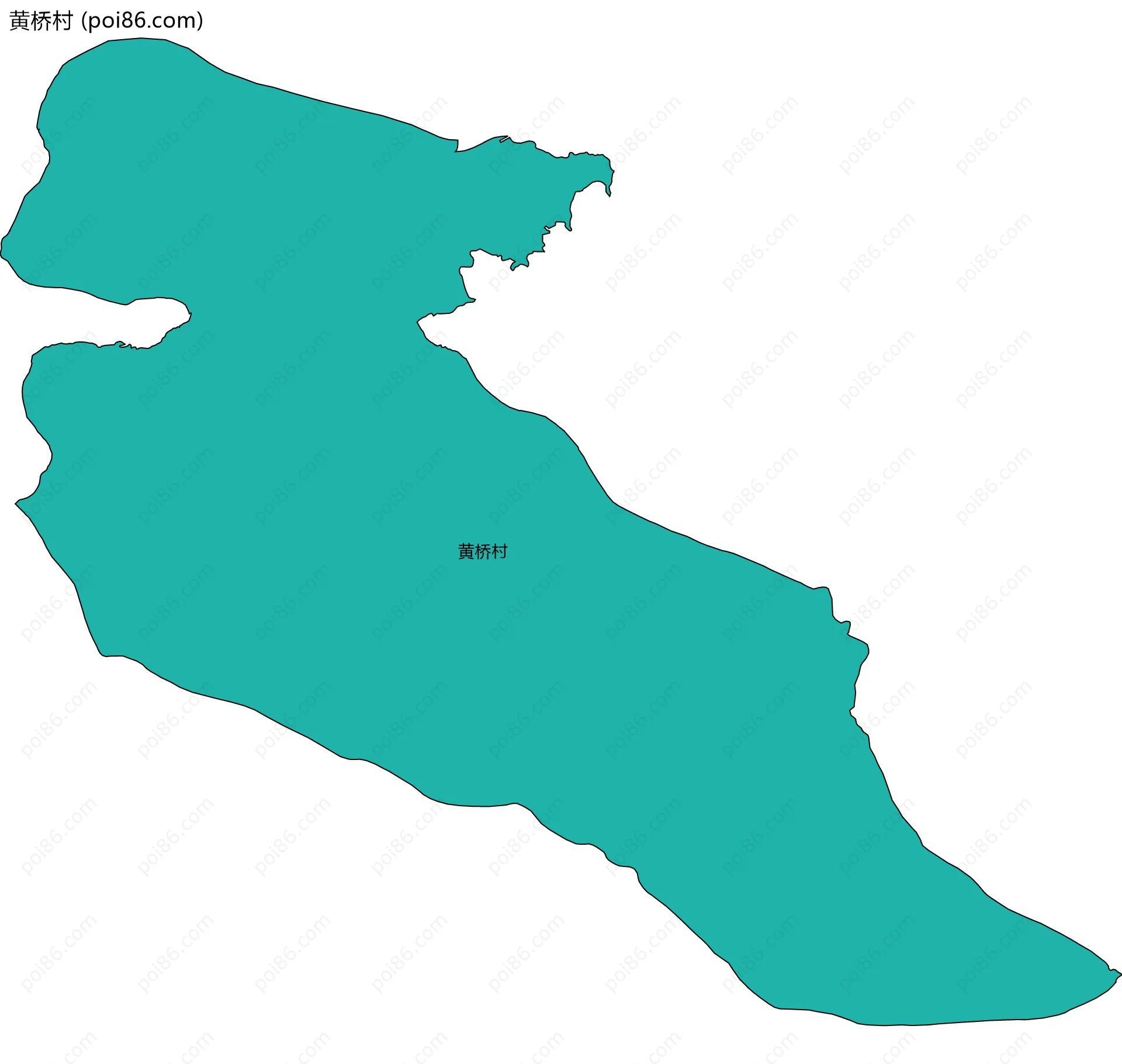 黄桥村边界地图