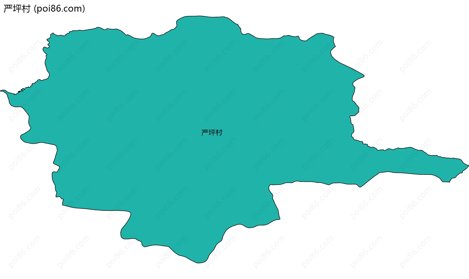 严坪村边界地图