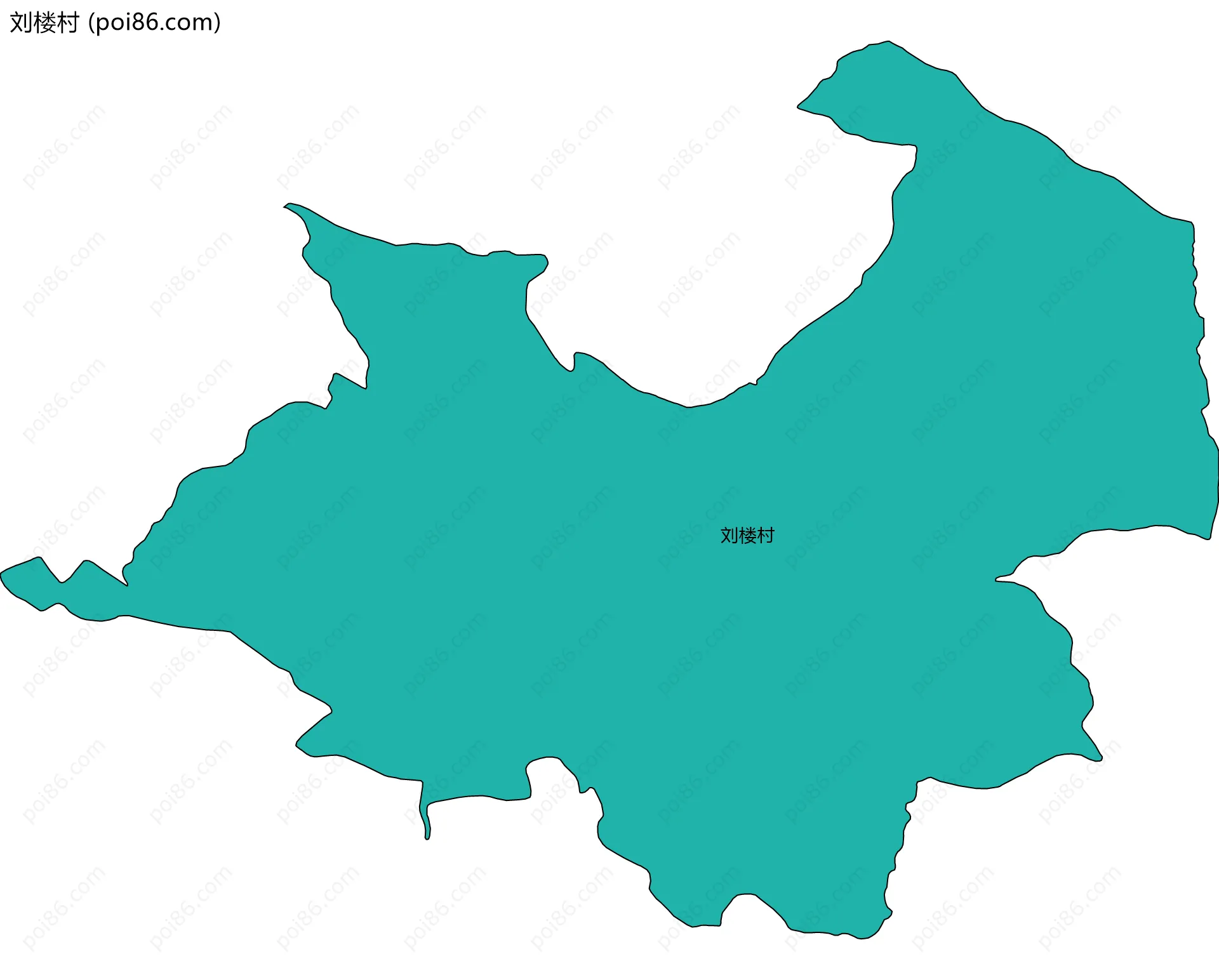 刘楼村边界地图