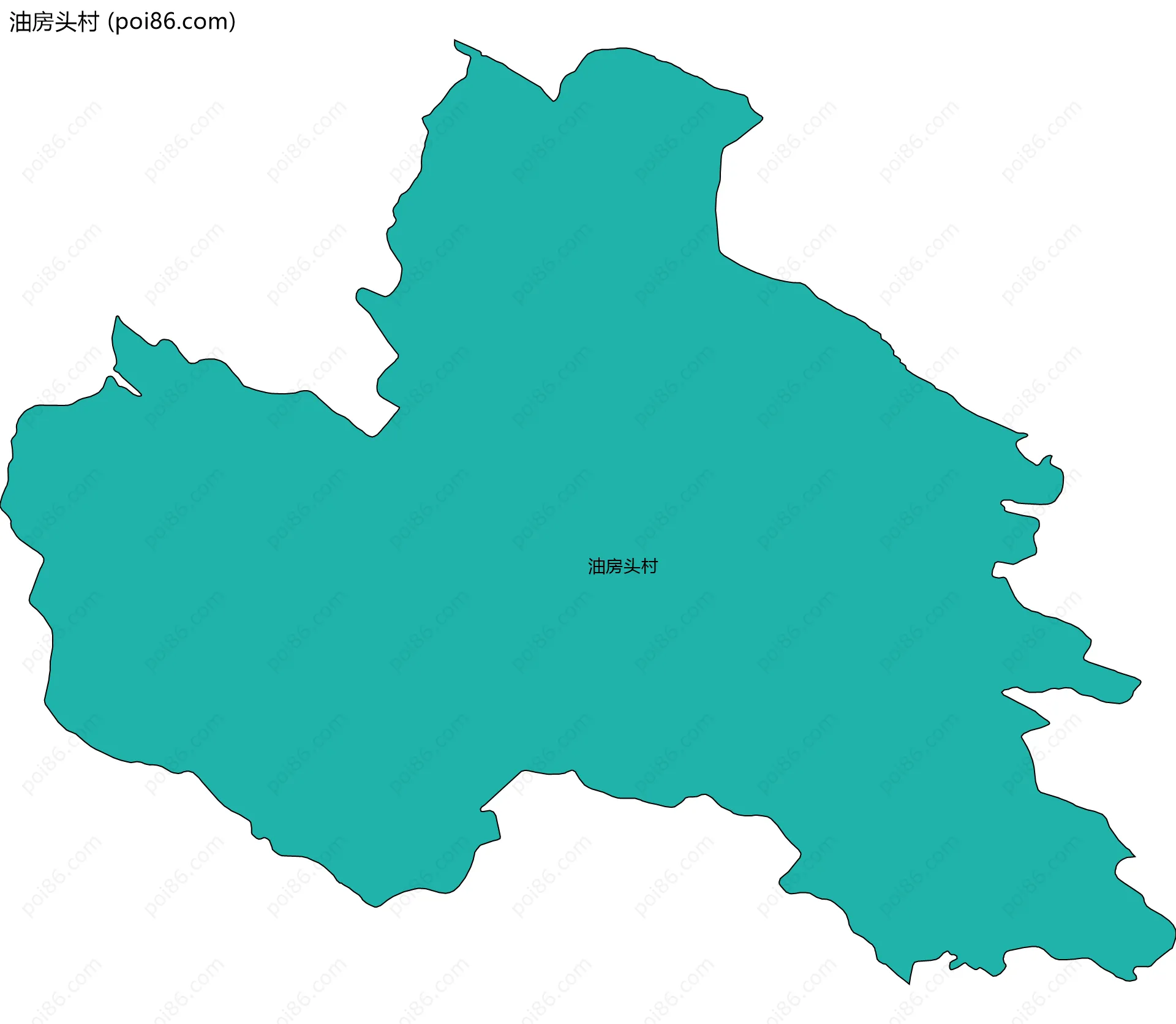 油房头村边界地图