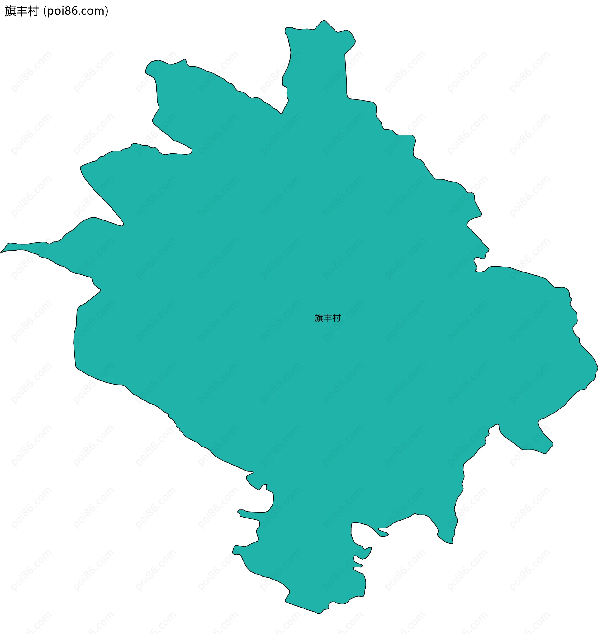 旗丰村边界地图